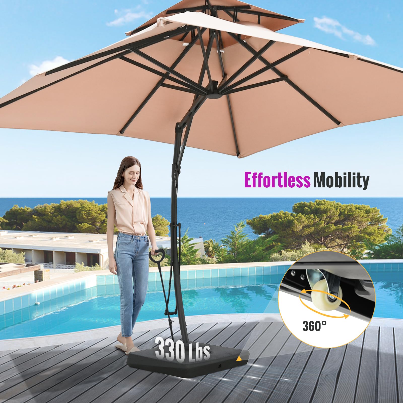 Patio Umbrella Outdoor 11Ft