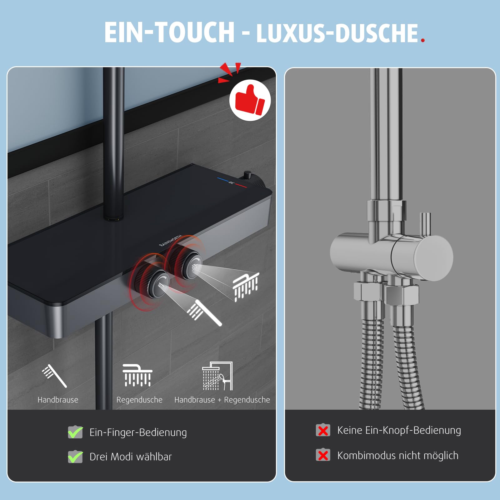 10 Inch Shower Set (Thermostatic)