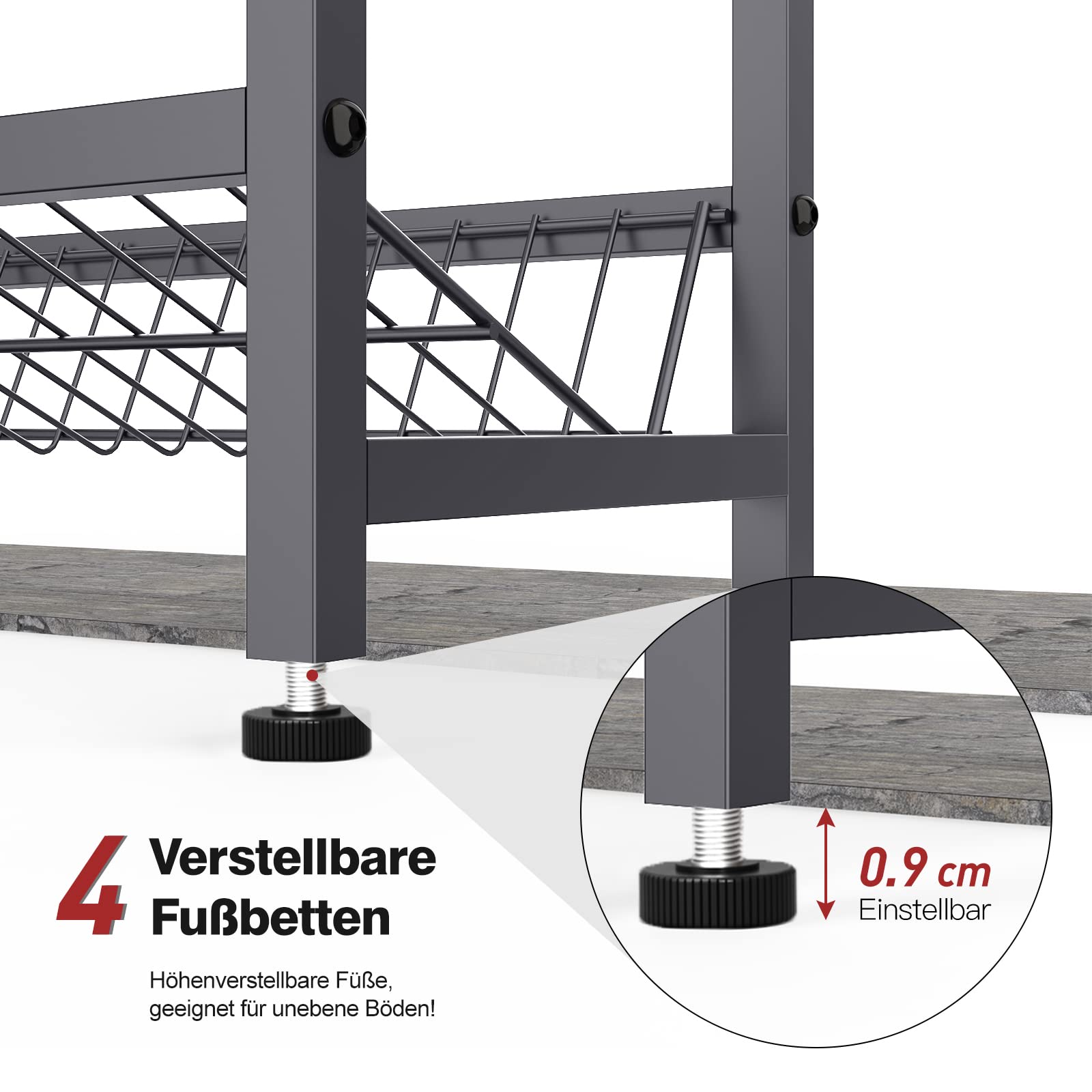 Adjustable Metal Beverage Crate Shelf (Holds 6 Crates)