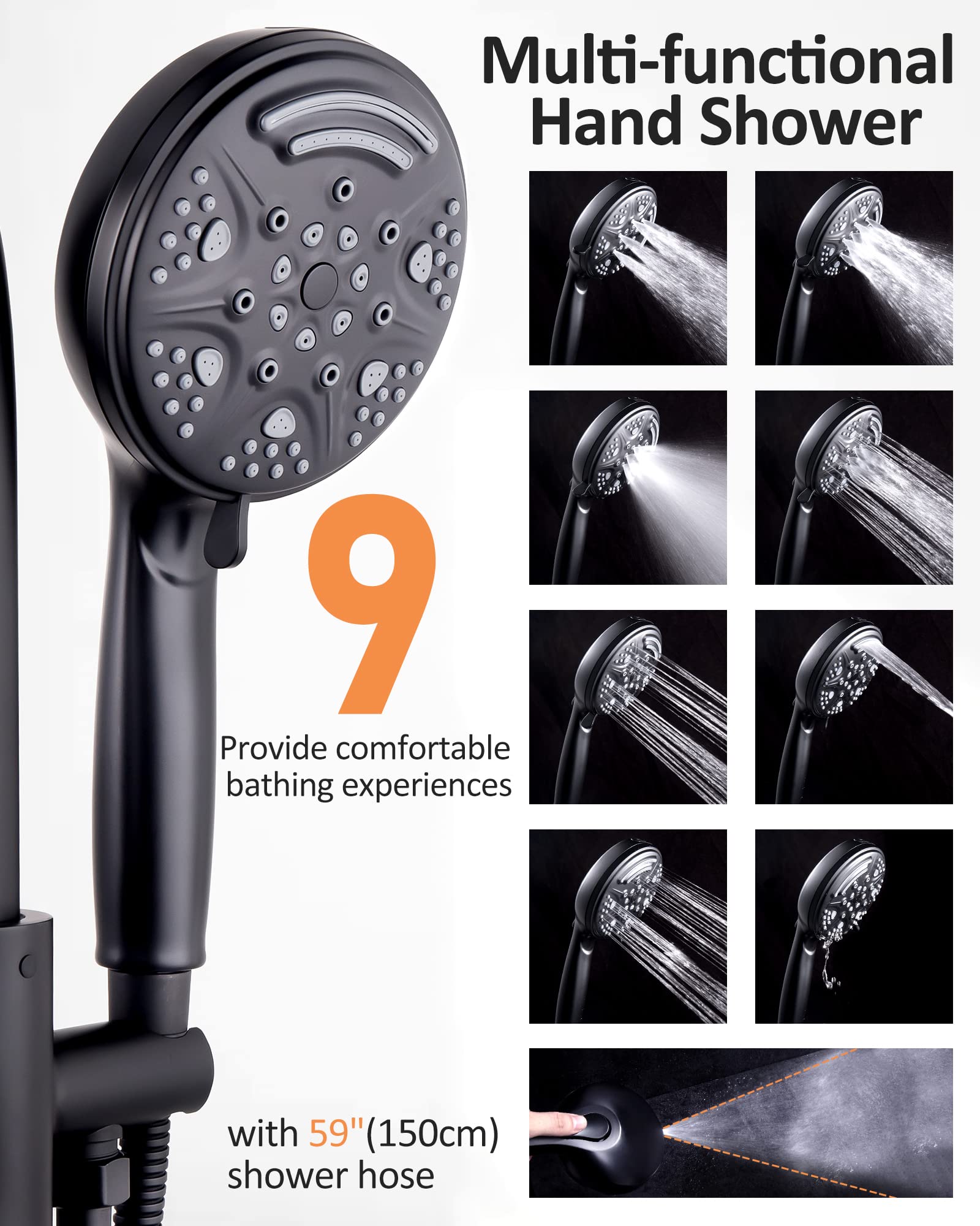 Floor-mounted Bathtub Faucet Set