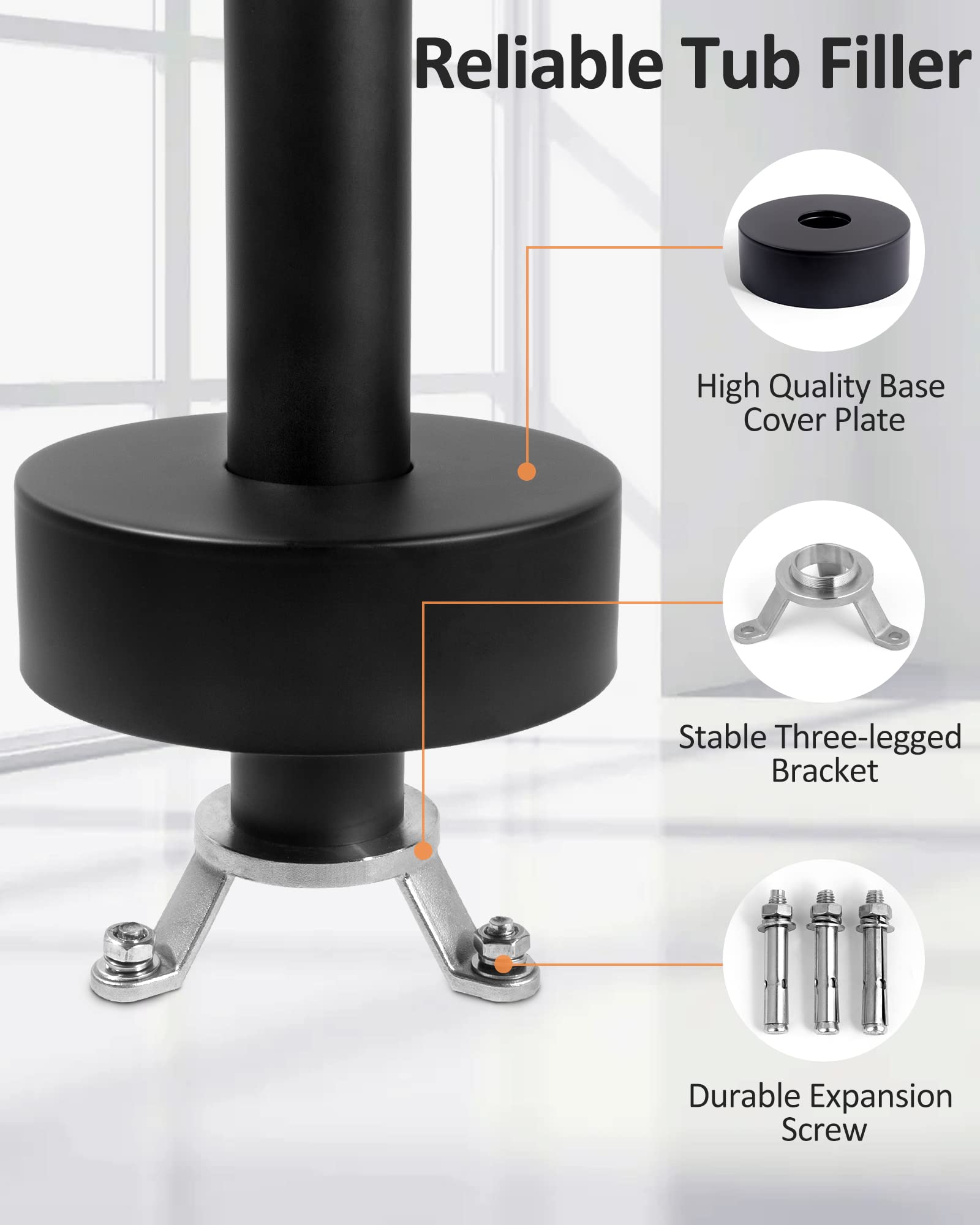 Floor-mounted Bathtub Faucet Set