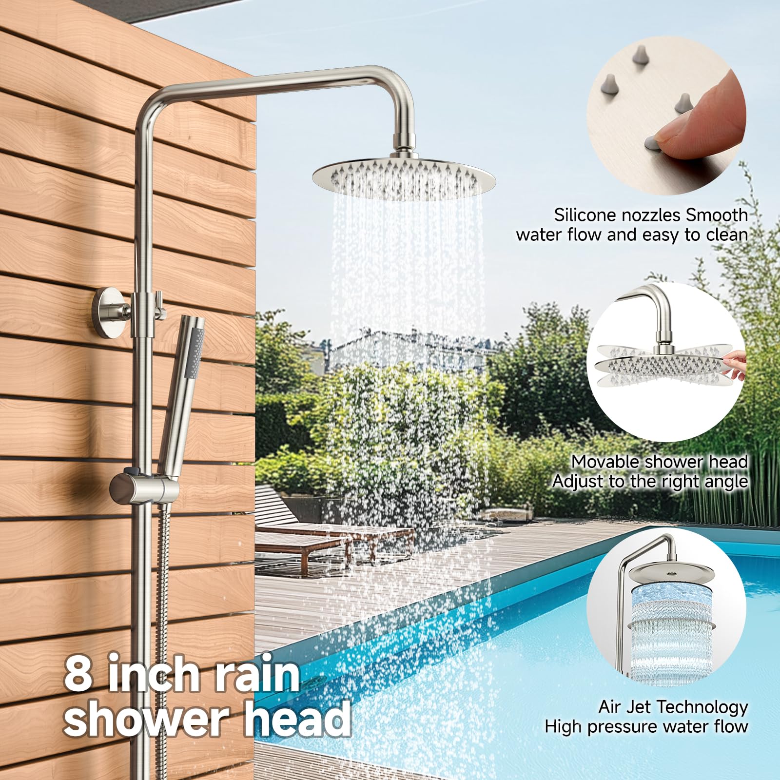 8 Inch Shower Set (Non-Thermostatic)