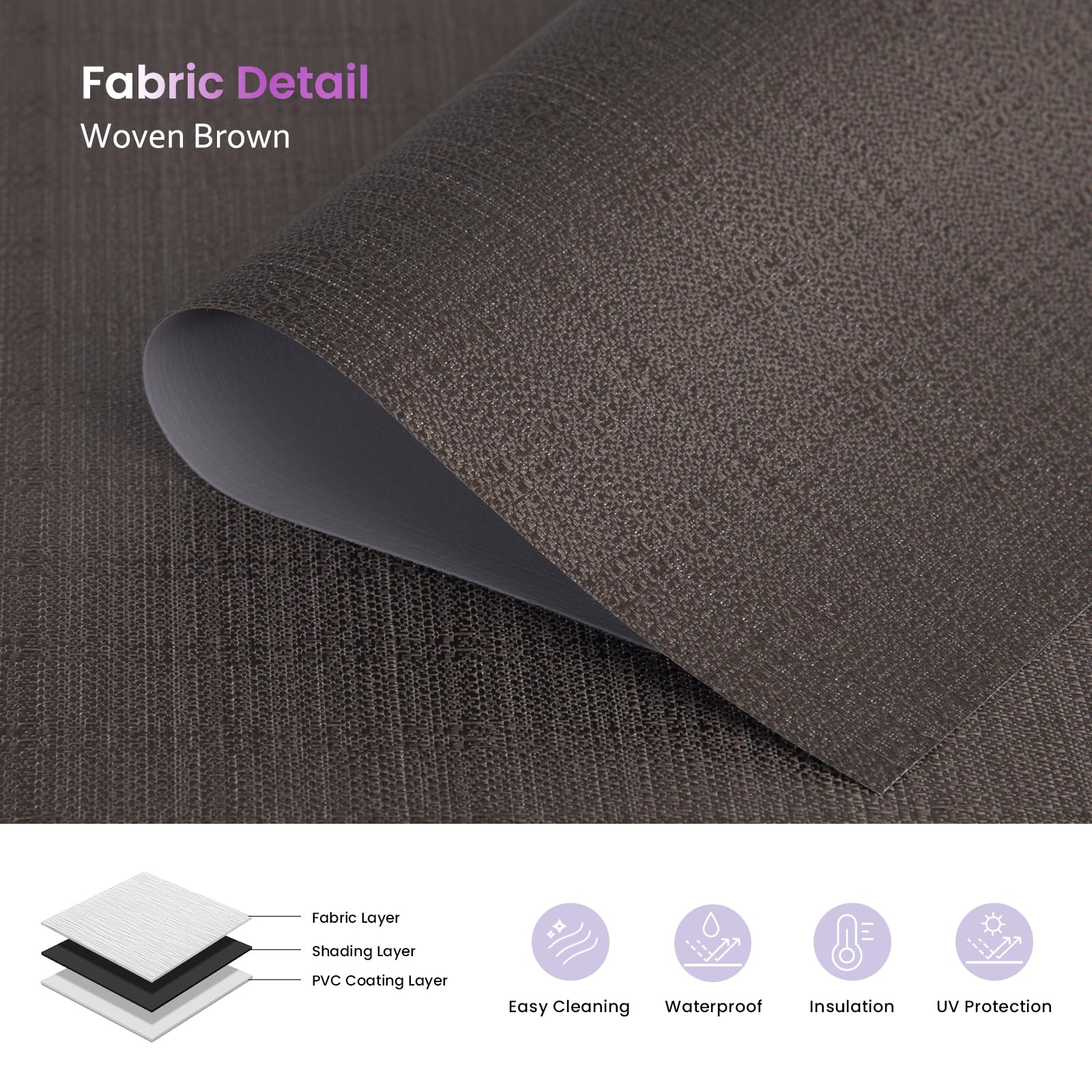 Smart Blackout Roller Shades - Motorized & Voice Controlled (Custom Sizes)​