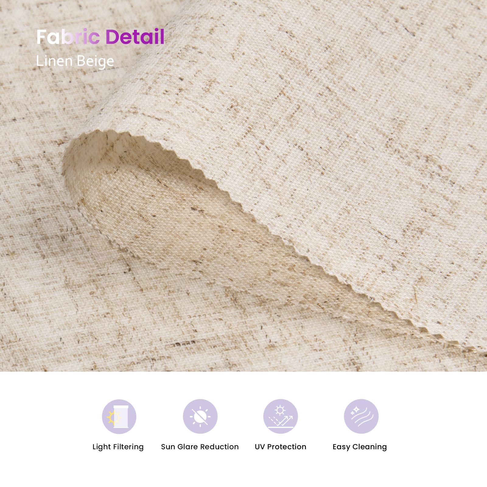 Smart Blackout Roller Shades - Motorized & Voice Controlled (Custom Sizes)​