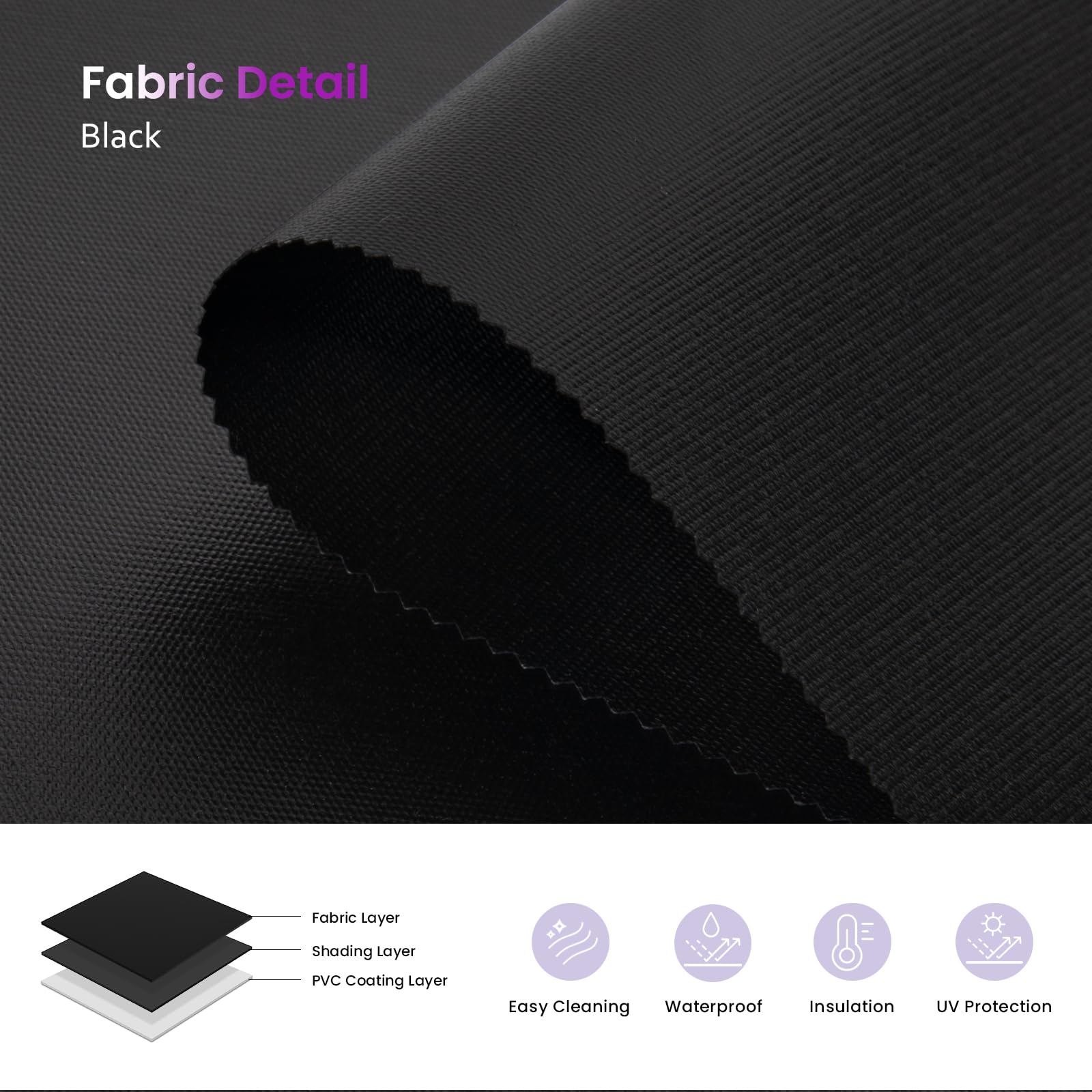 Smart Blackout Roller Shades - Motorized & Voice Controlled (Custom Sizes)​