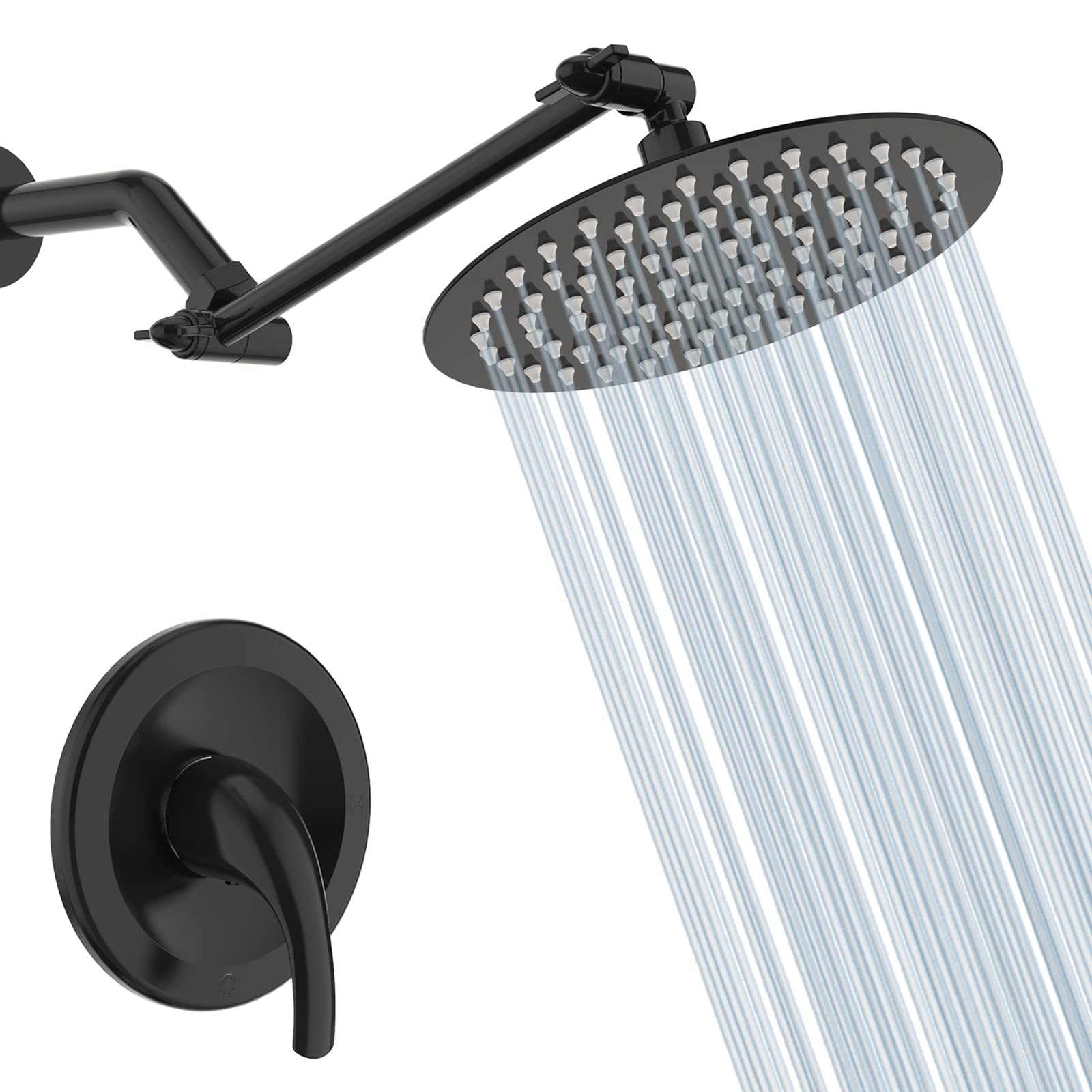 8 Inch Adjustable Rod Shower Kit (Round)