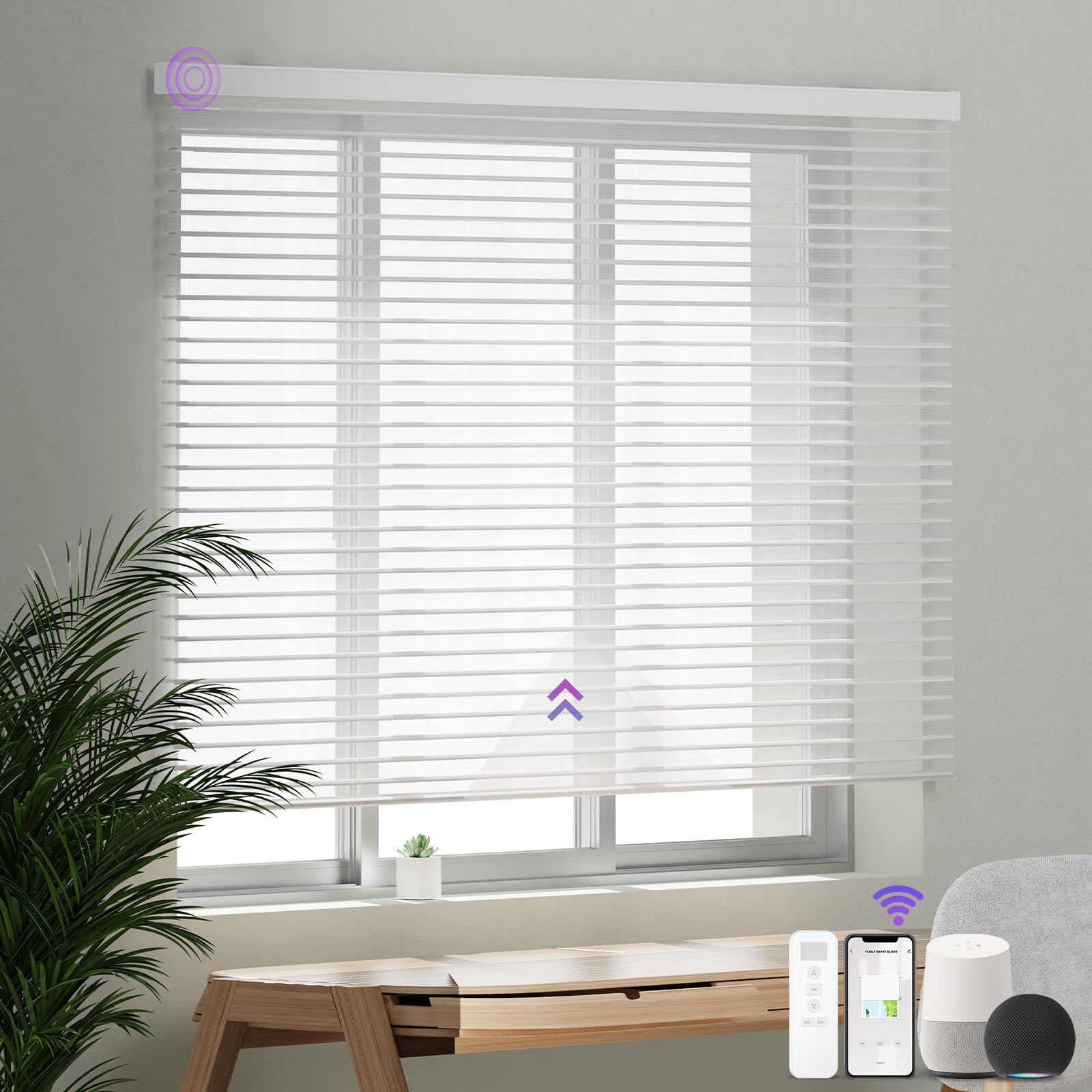 Smart Motorized Shangri-La Shades - Works with Alexa/Google
