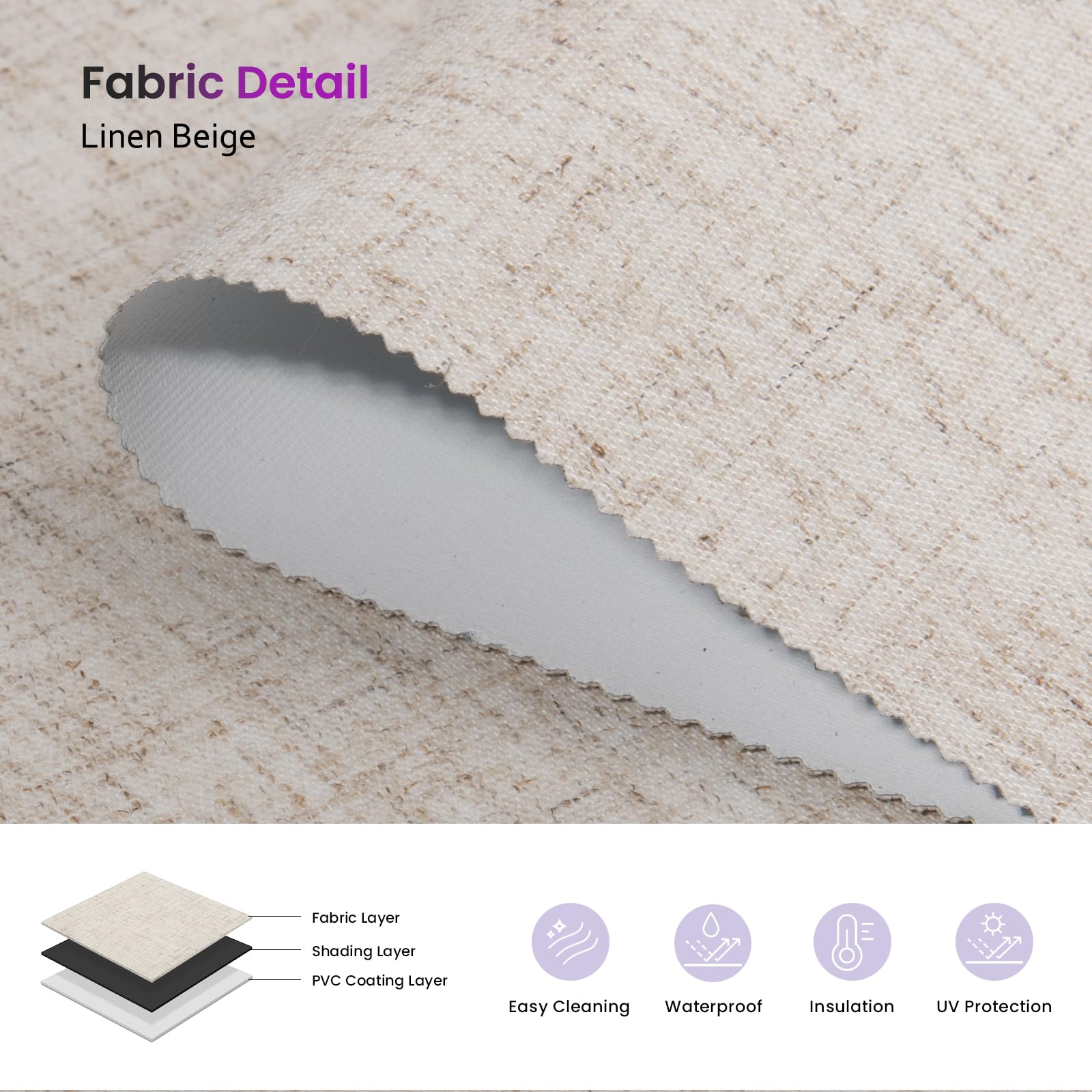 Smart Blackout Roller Shades - Motorized & Voice Controlled (Custom Sizes)​