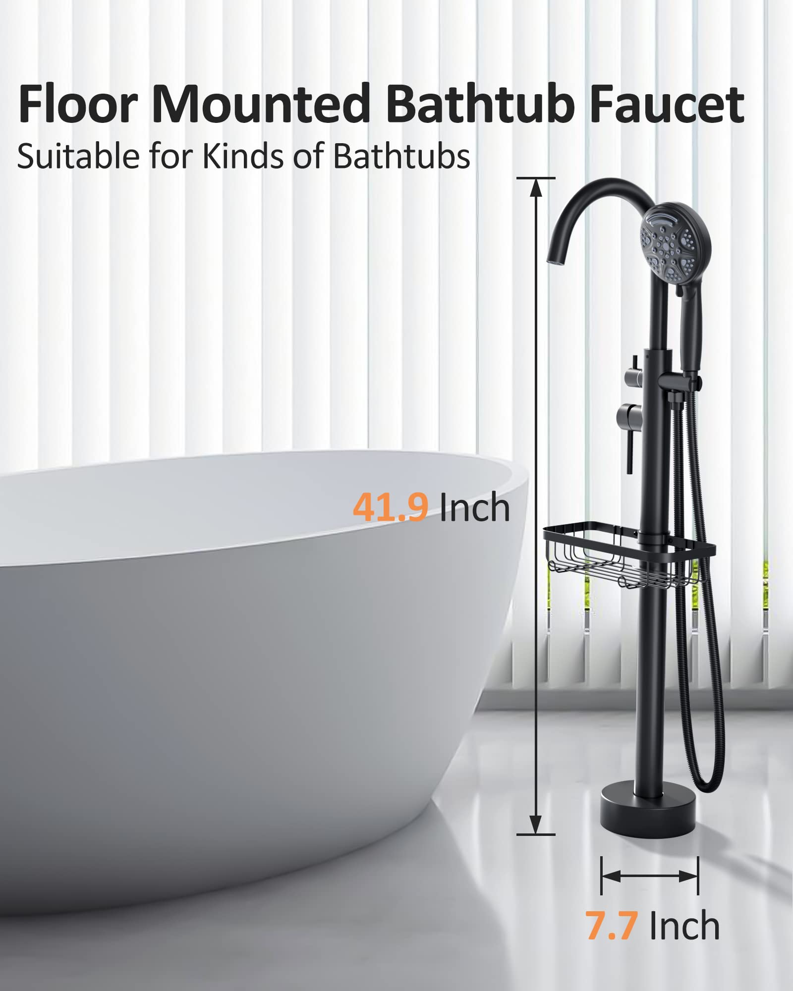 Floor-mounted Bathtub Faucet Set