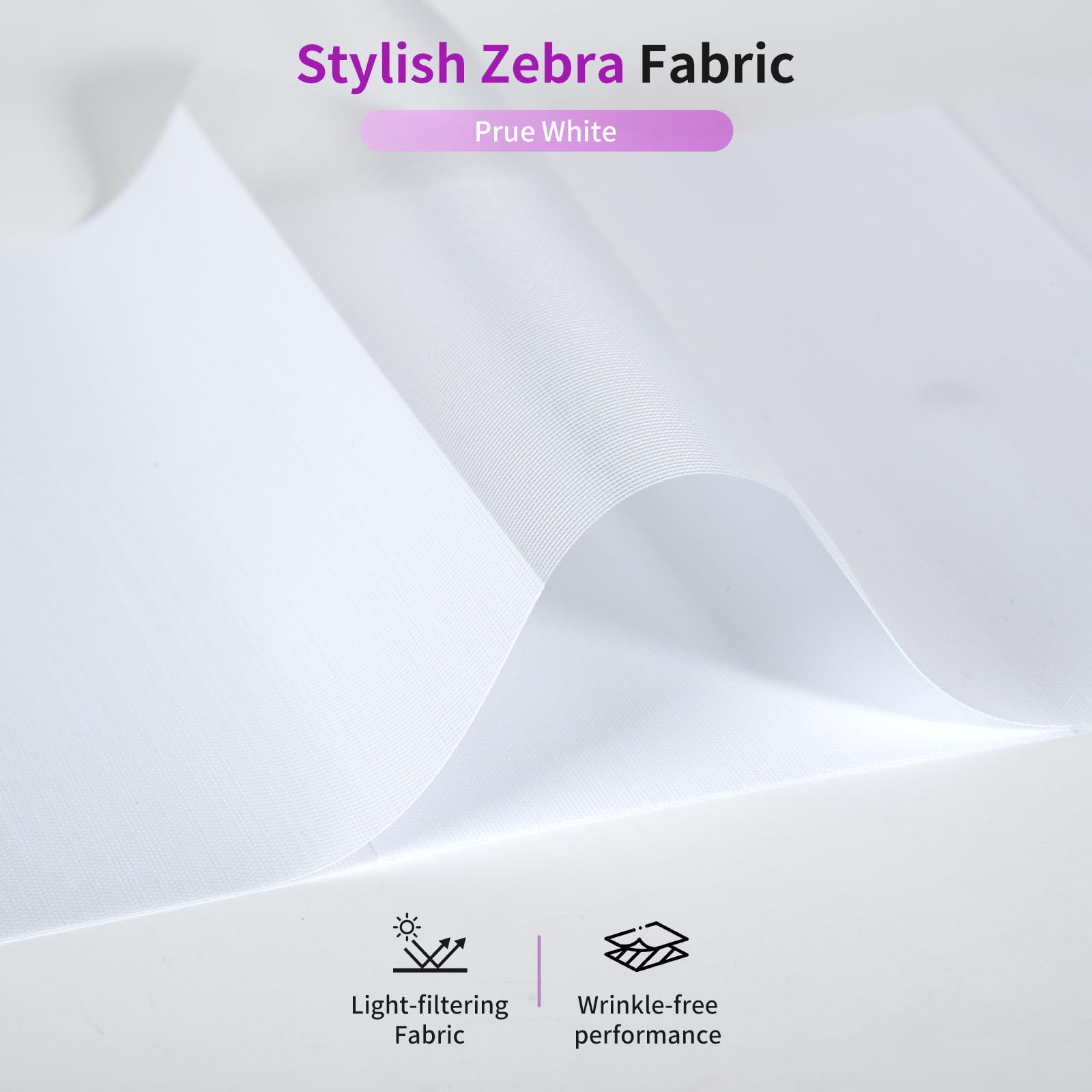 Zebra Sheer Roller Shades with Valance