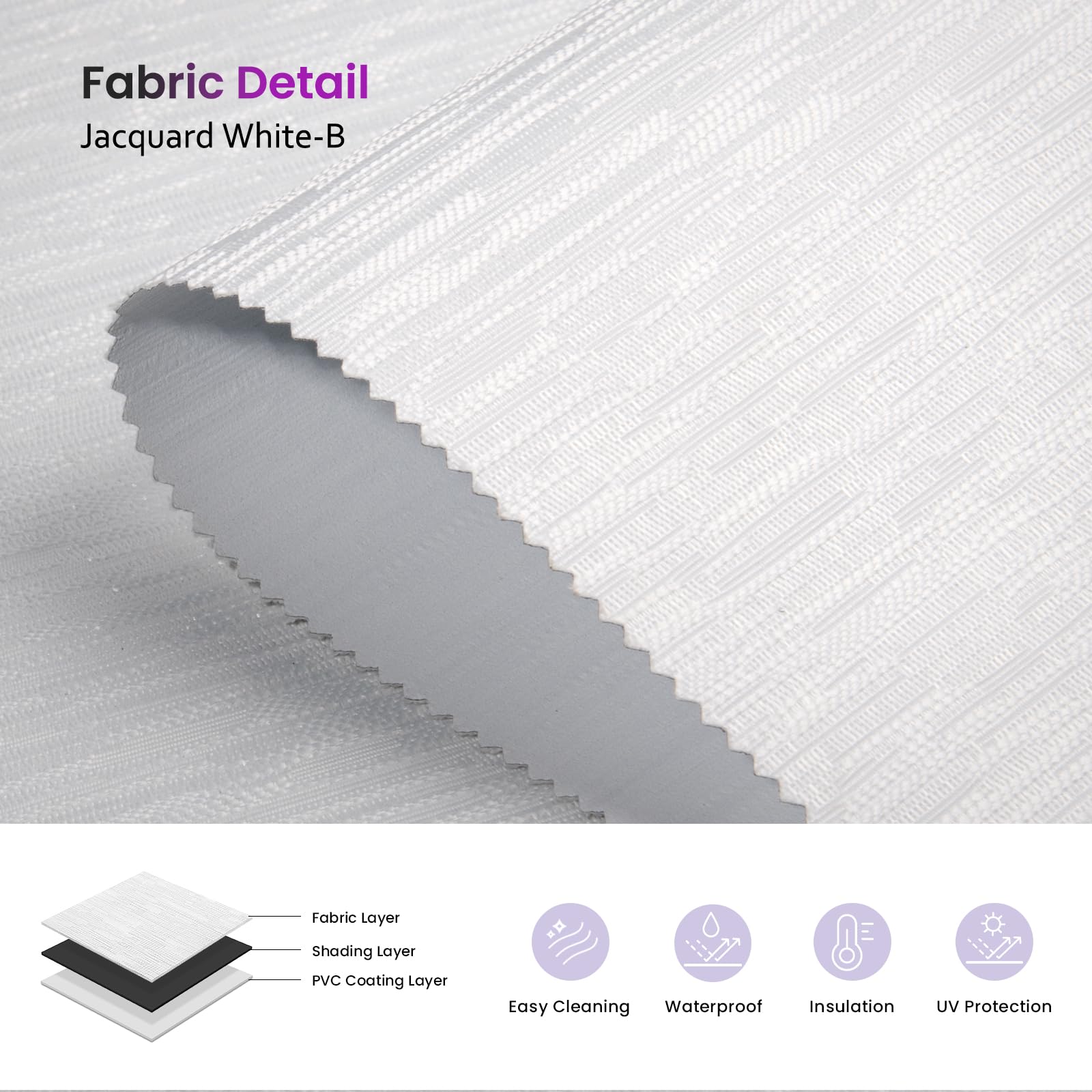 Smart Blackout Roller Shades - Motorized & Voice Controlled (Custom Sizes)​