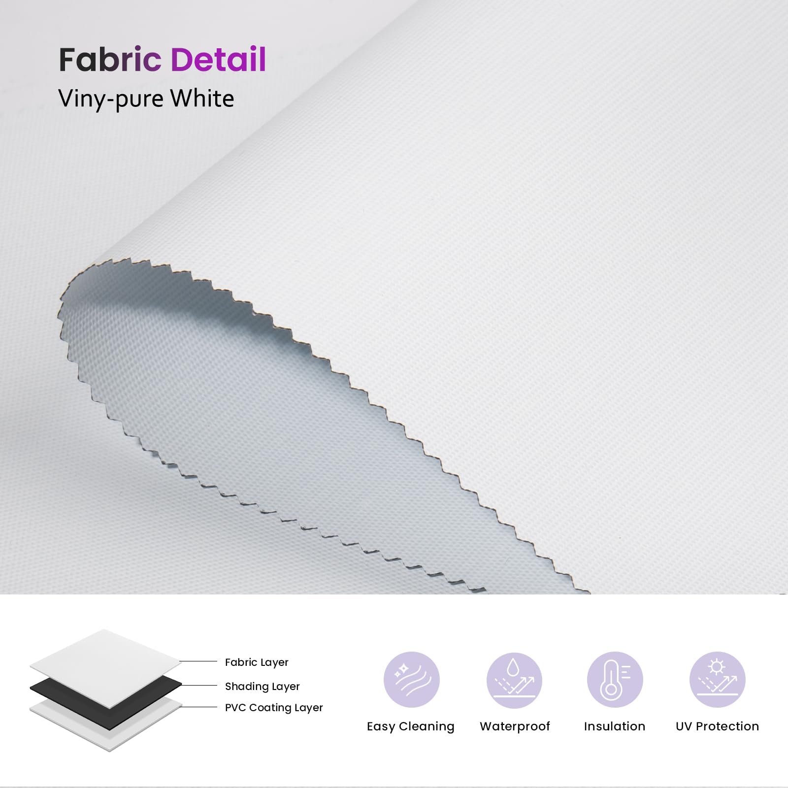 Smart Blackout Roller Shades - Motorized & Voice Controlled (Custom Sizes)​