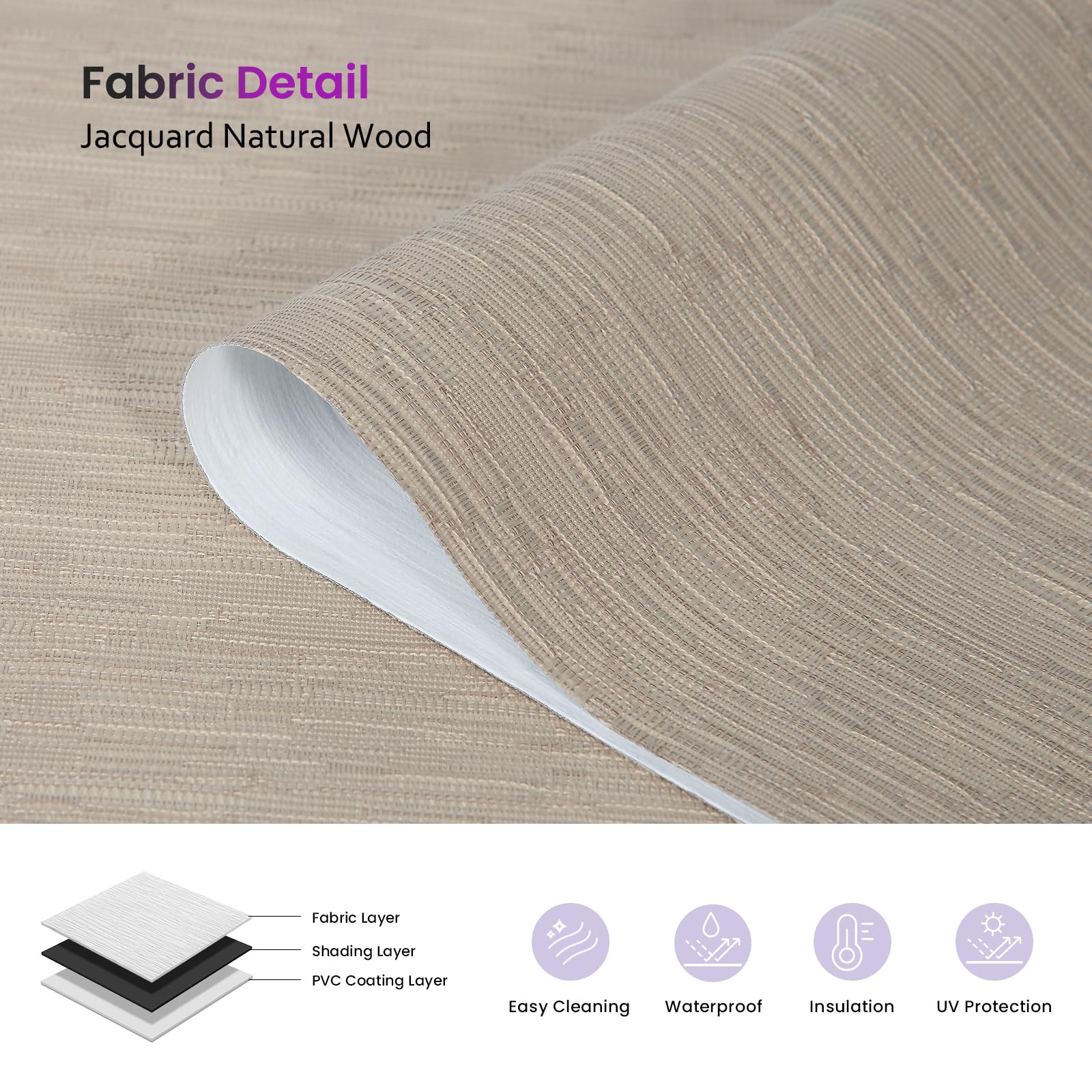 Smart Blackout Roller Shades - Motorized & Voice Controlled (Custom Sizes)​