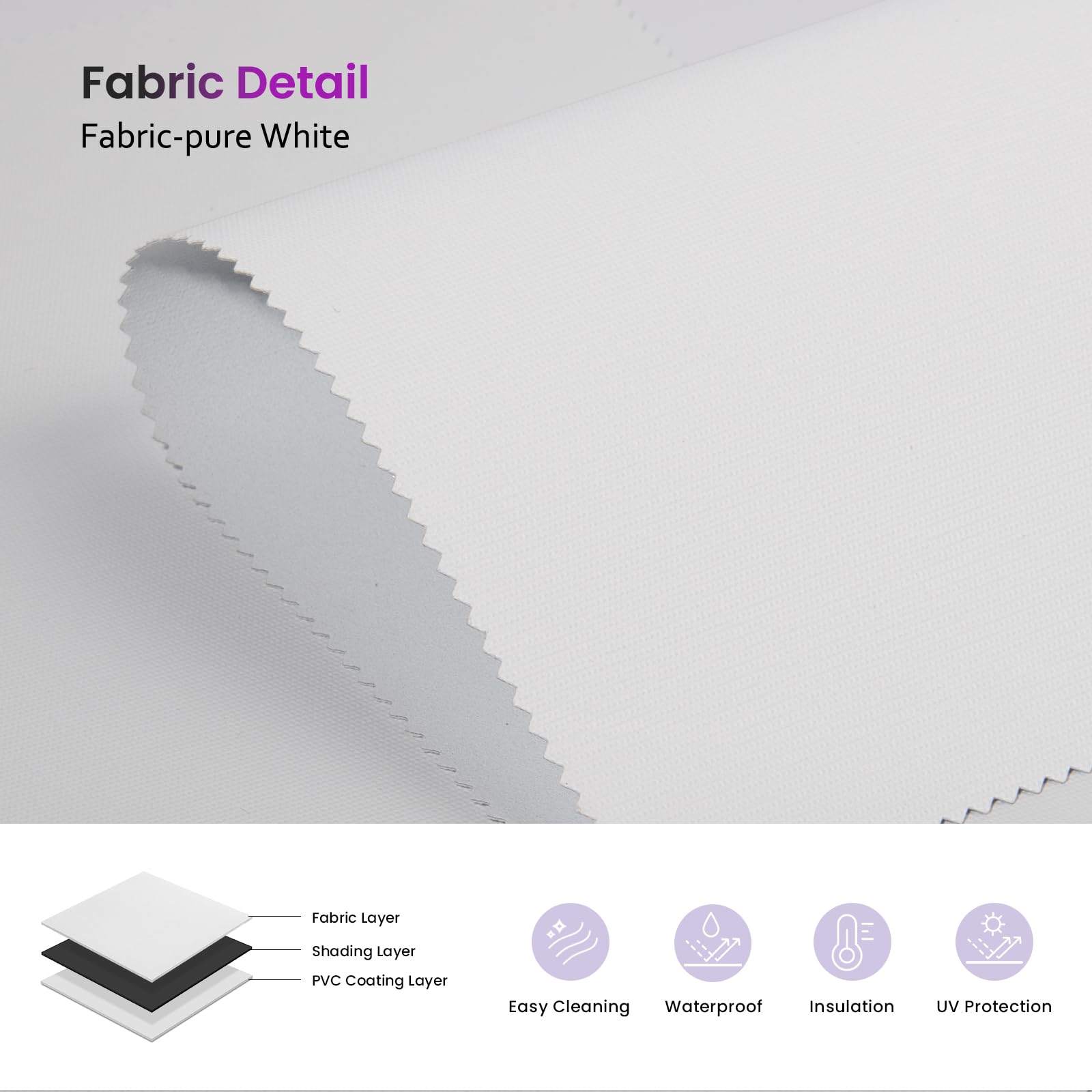 Smart Blackout Roller Shades - Motorized & Voice Controlled (Custom Sizes)​