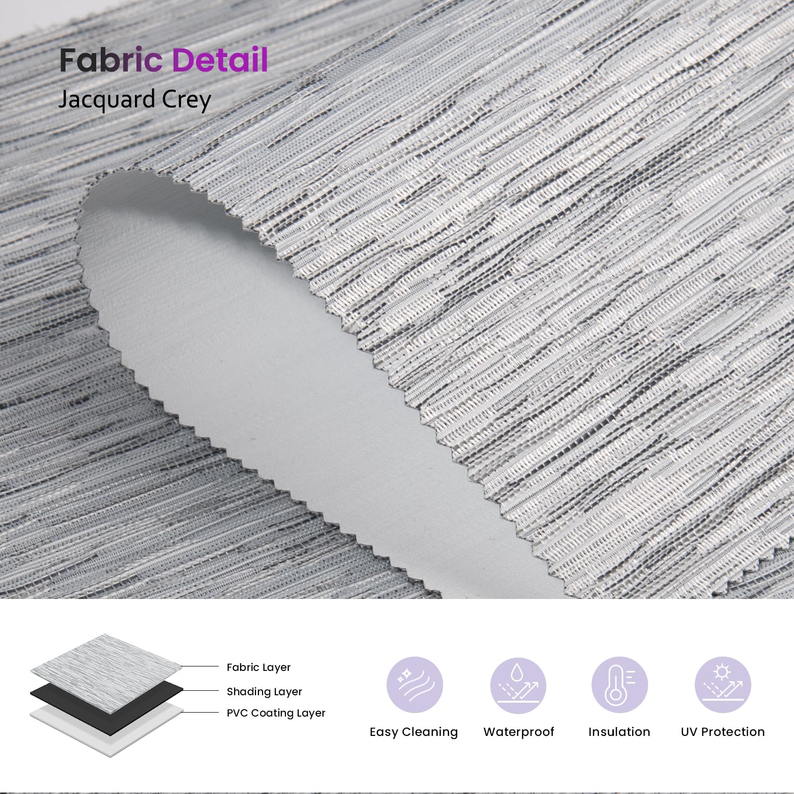 Smart Blackout Roller Shades - Motorized & Voice Controlled (Custom Sizes)​