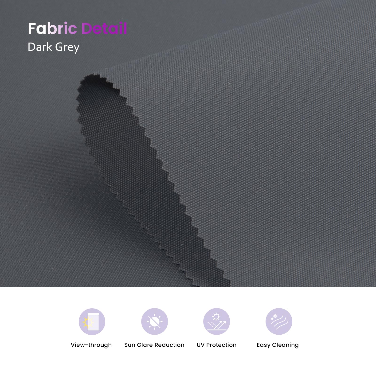 Smart Blackout Roller Shades - Motorized & Voice Controlled (Custom Sizes)​