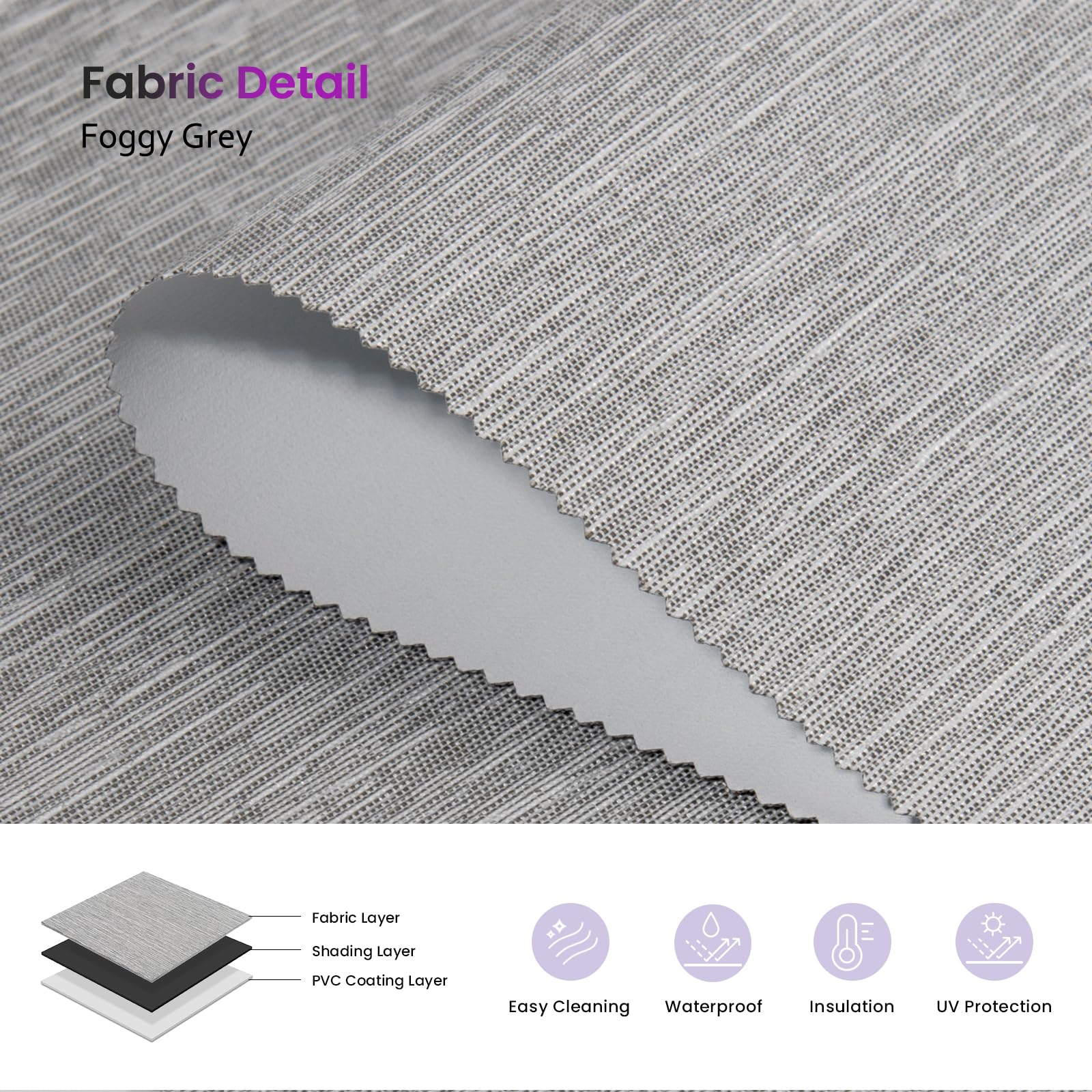 Smart Blackout Roller Shades - Motorized & Voice Controlled (Custom Sizes)​