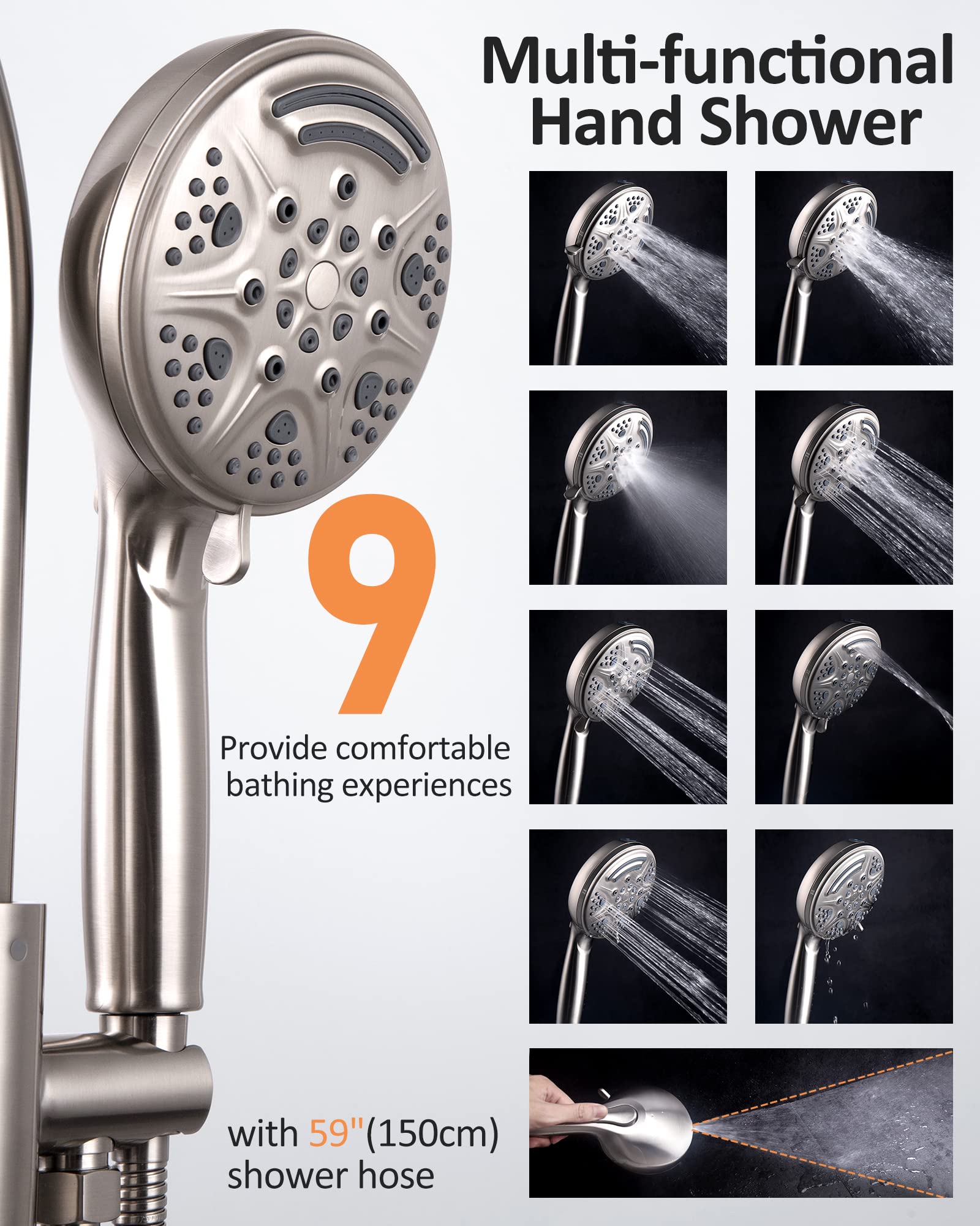 Floor-mounted Bathtub Faucet Set