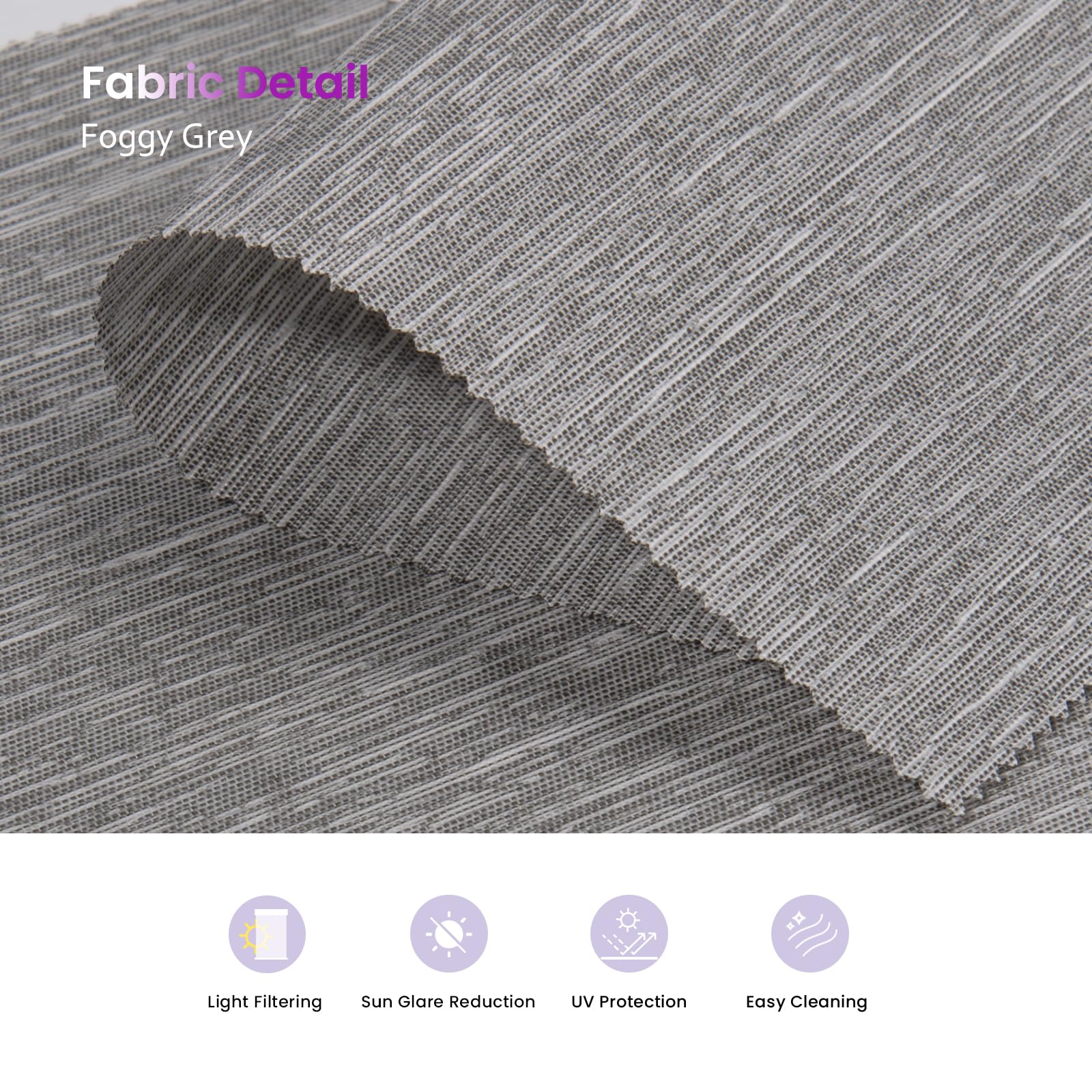 Smart Blackout Roller Shades - Motorized & Voice Controlled (Custom Sizes)​