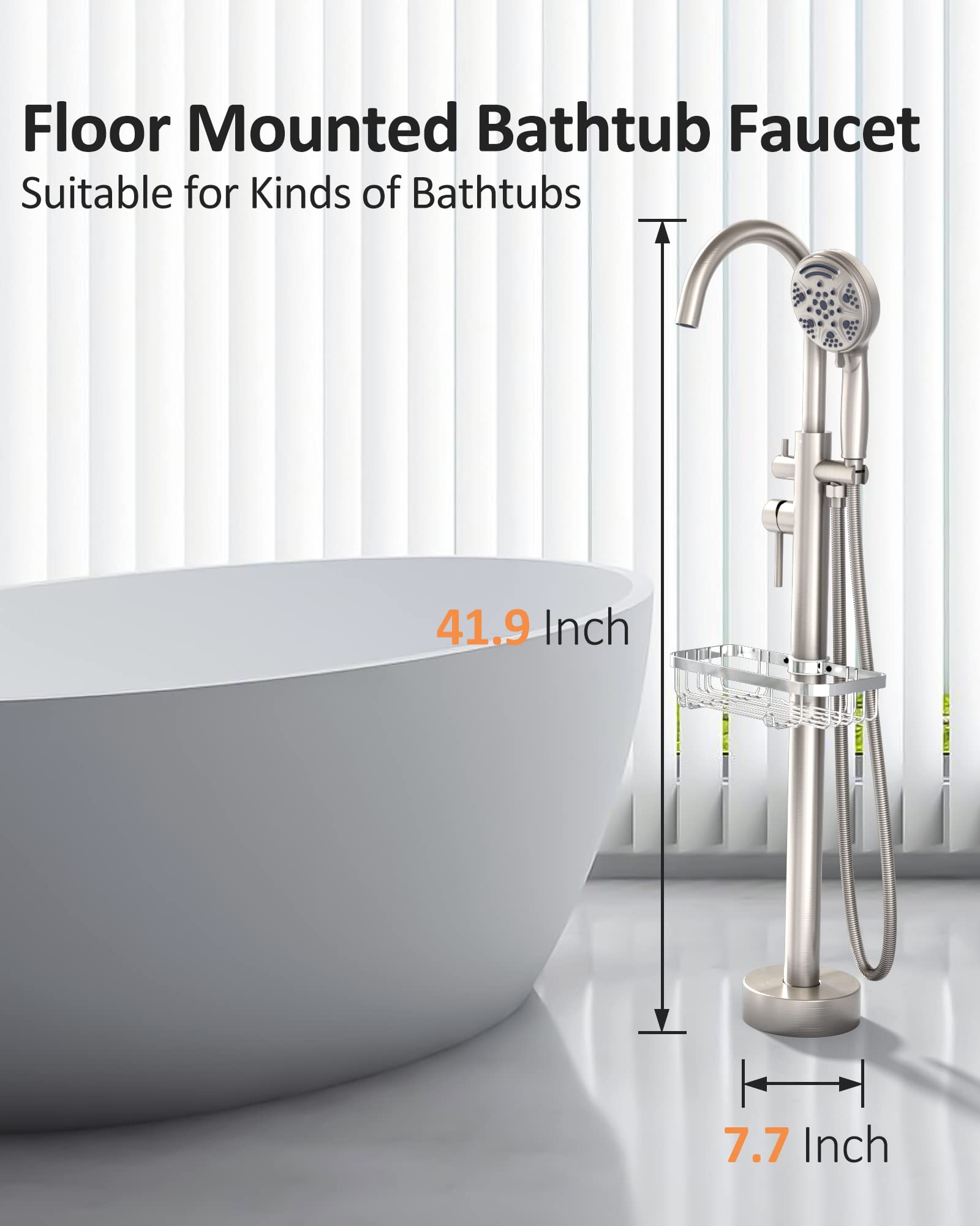 Floor-mounted Bathtub Faucet Set