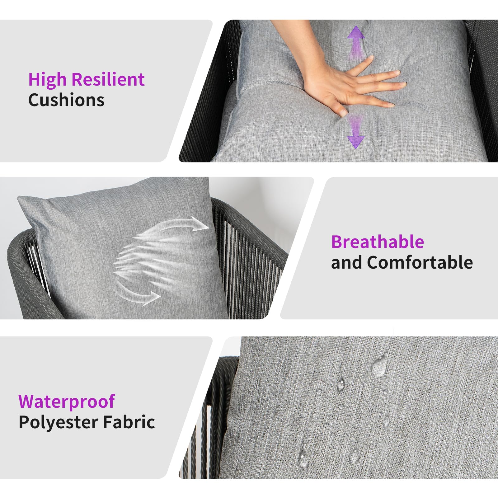 Round Aluminum Side Table - 21.7