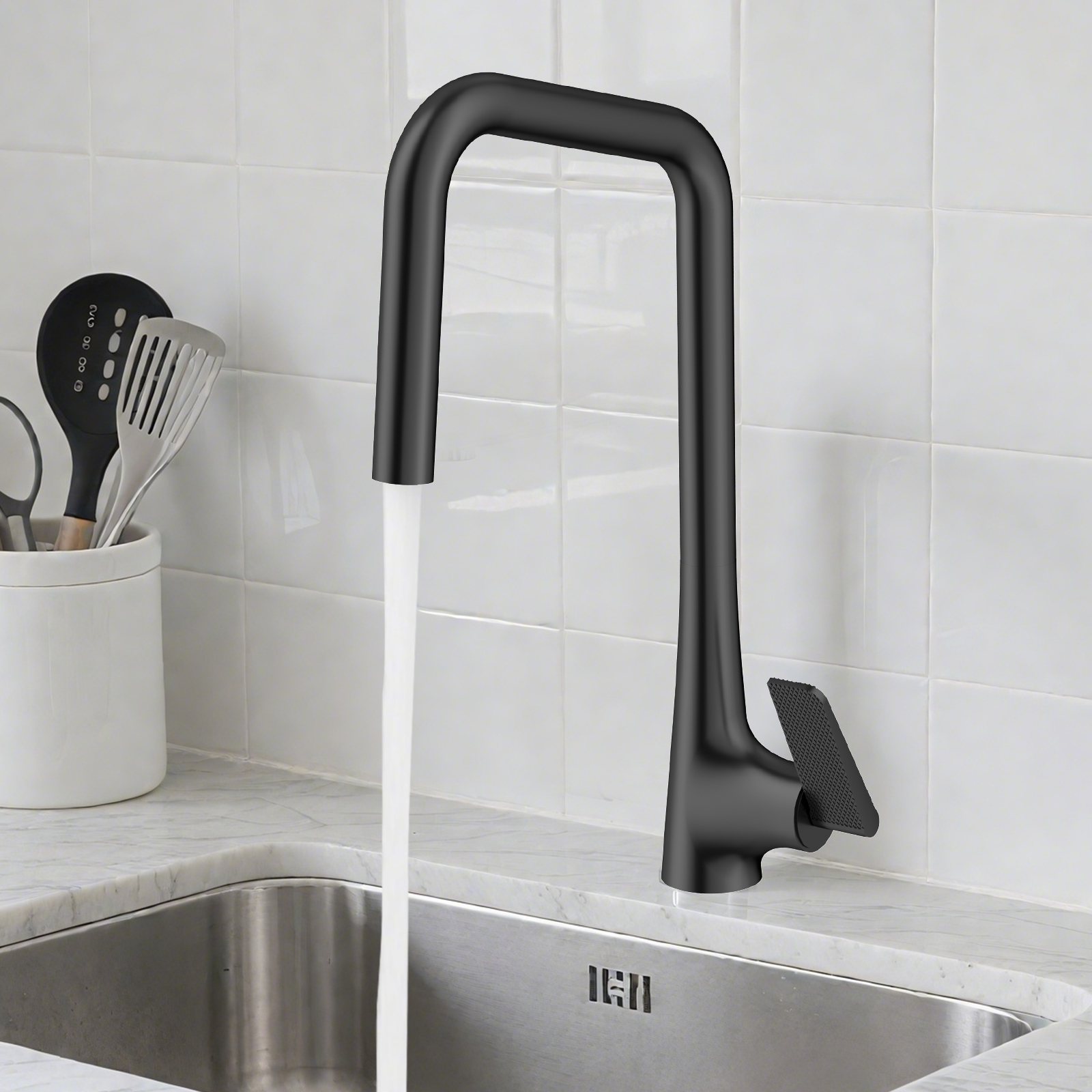 7-Shaped Pull-Down Kitchen Faucet (Model B63)