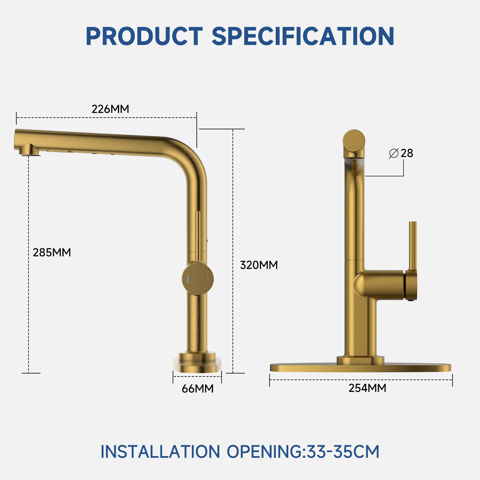 Seven Pull Out Kitchen Faucet