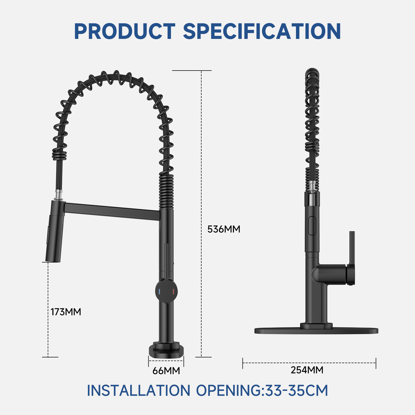 Pull Out Spring Kitchen Faucet