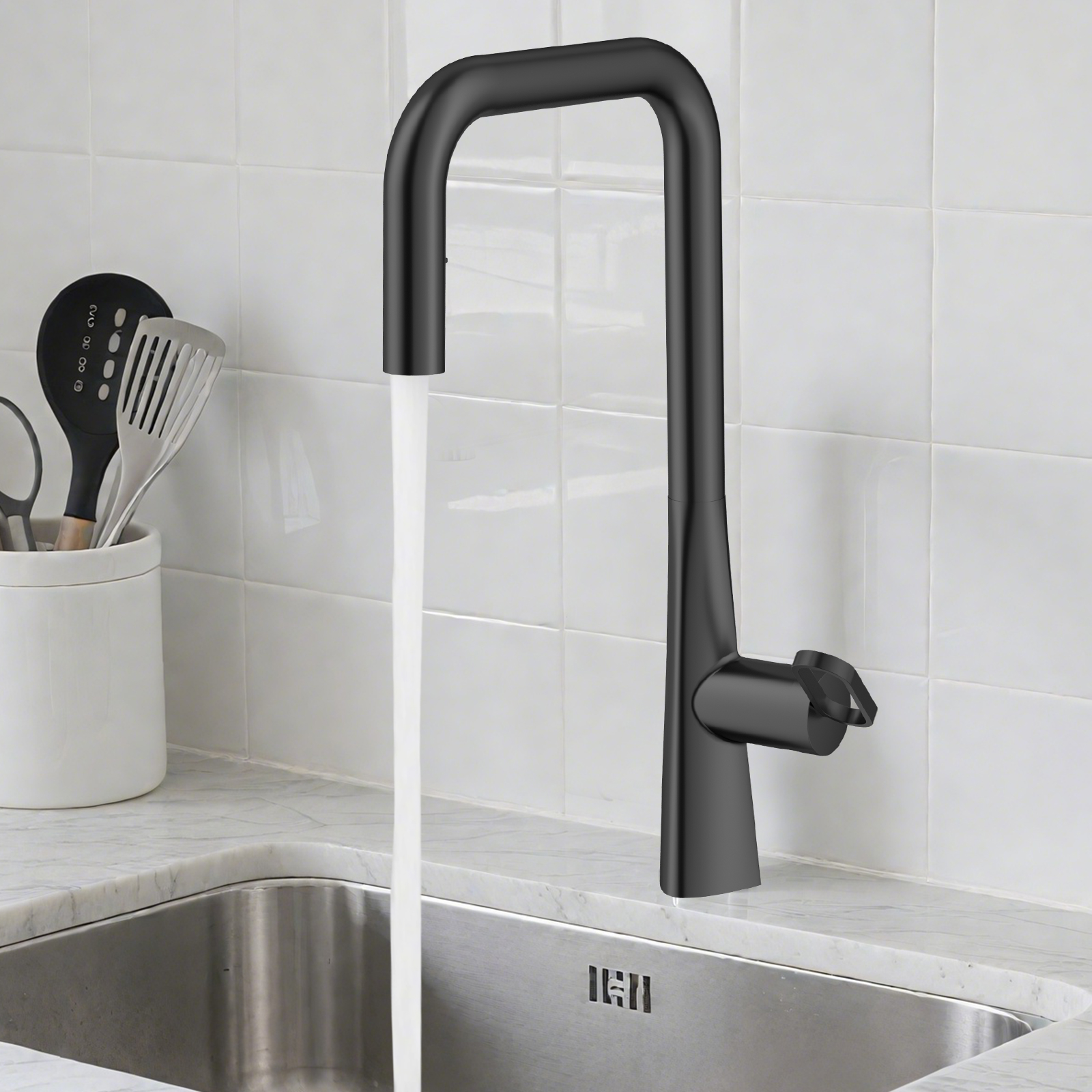 7-Shape Pull-Down Kitchen Faucet (Model: KP3808L)