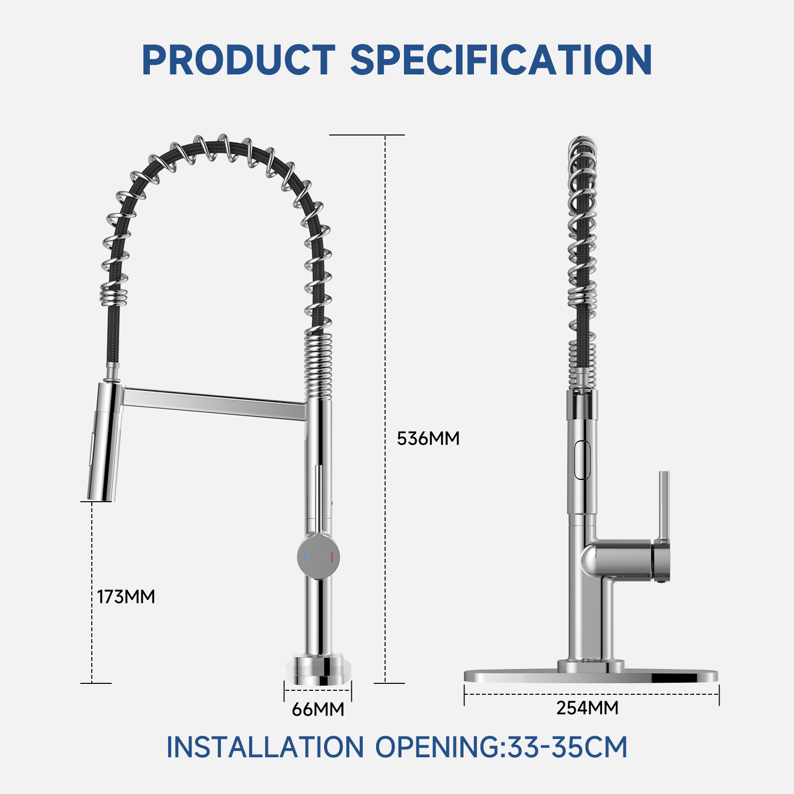 Pull Out Spring Kitchen Faucet