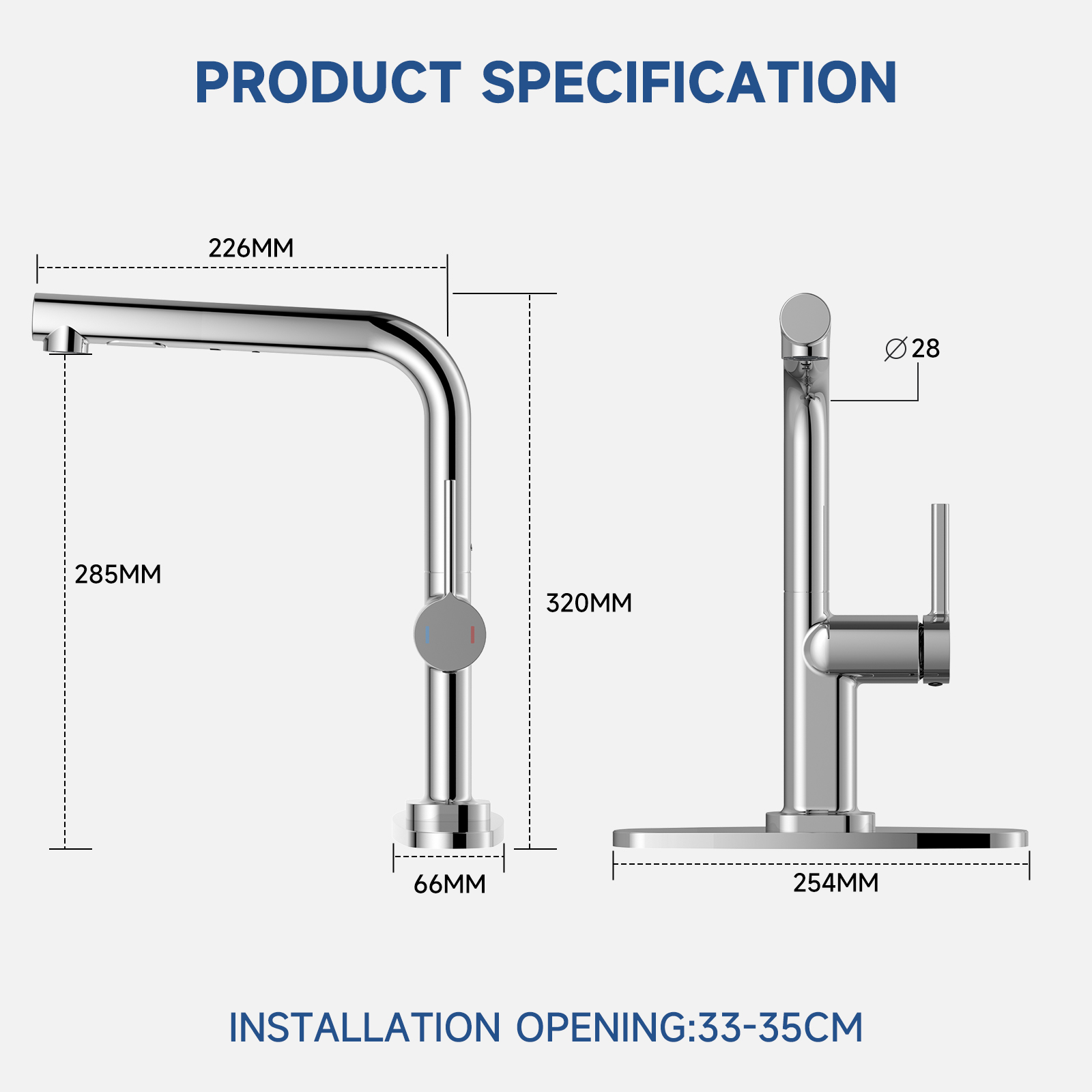Seven Pull Out Kitchen Faucet