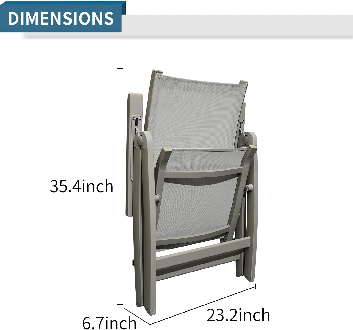 3-Piece Outdoor Bistro Set - Stackable Rattan Chairs (Light Grey)​