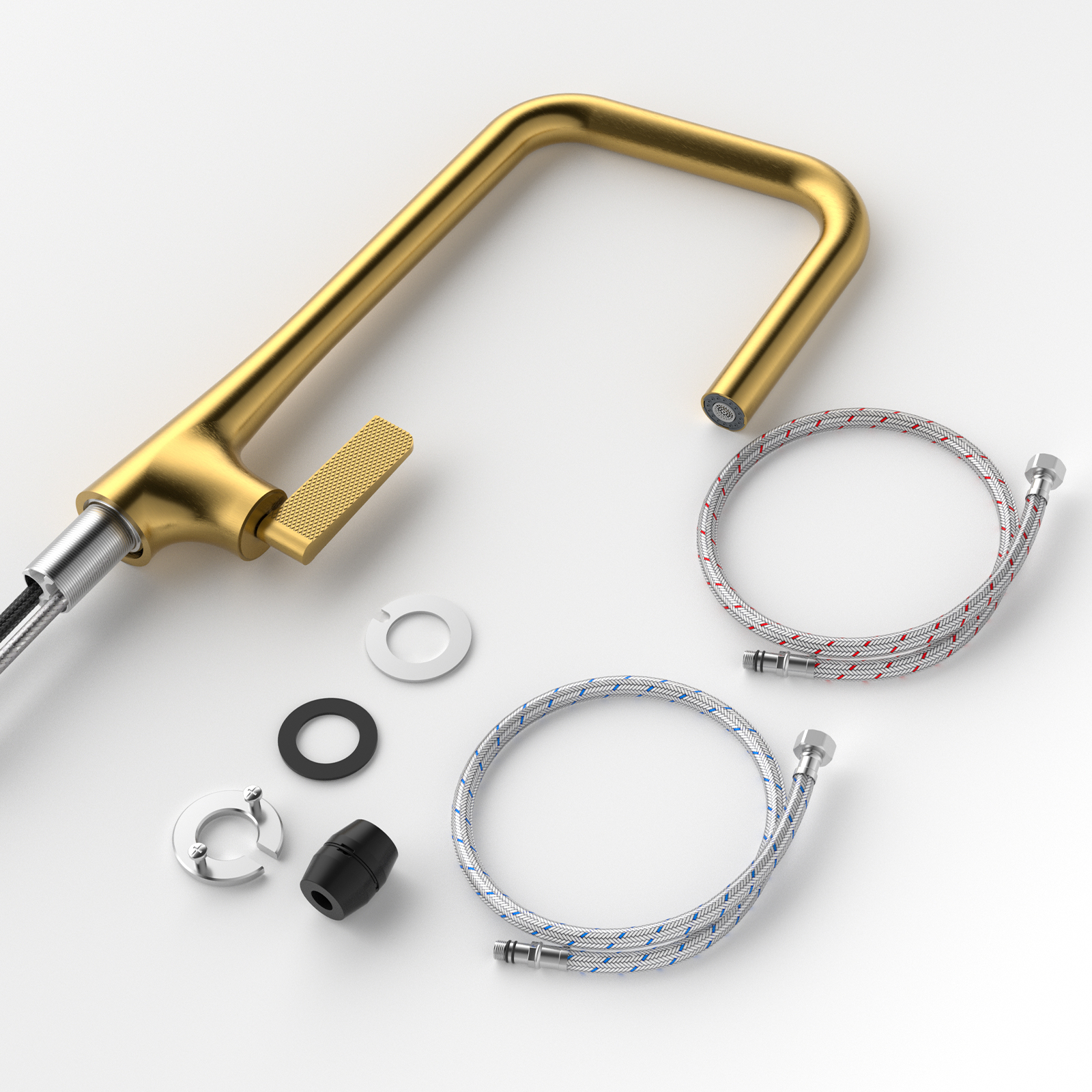 7-Shaped Pull-Down Kitchen Faucet (Model B63)