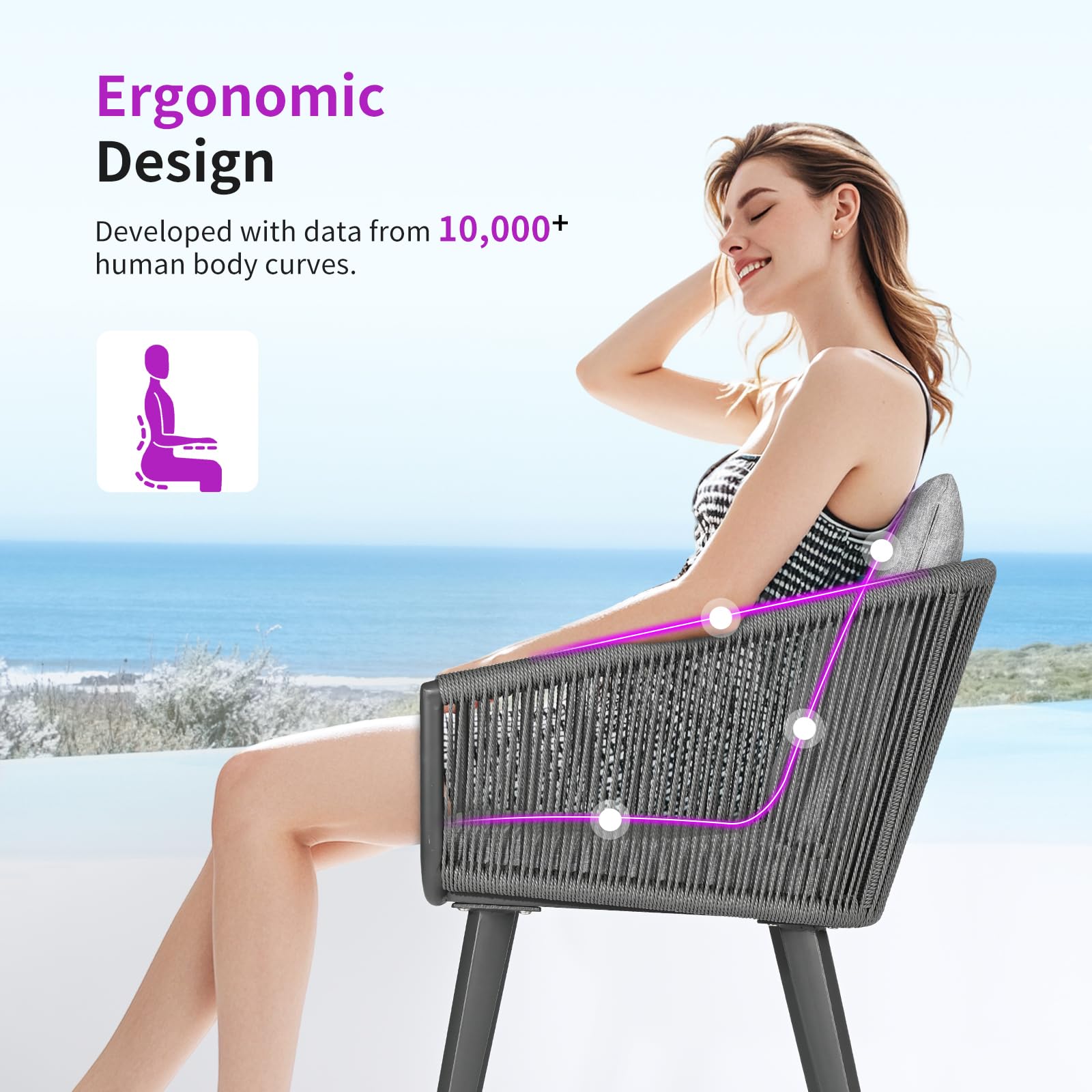 Round Aluminum Side Table - 21.7