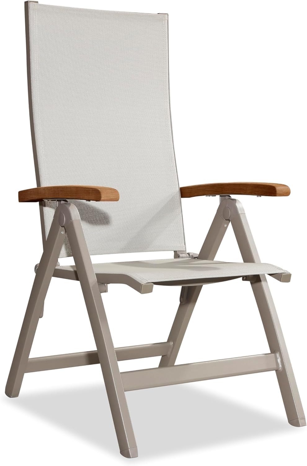 3-Piece Outdoor Bistro Set - Stackable Rattan Chairs (Light Grey)​