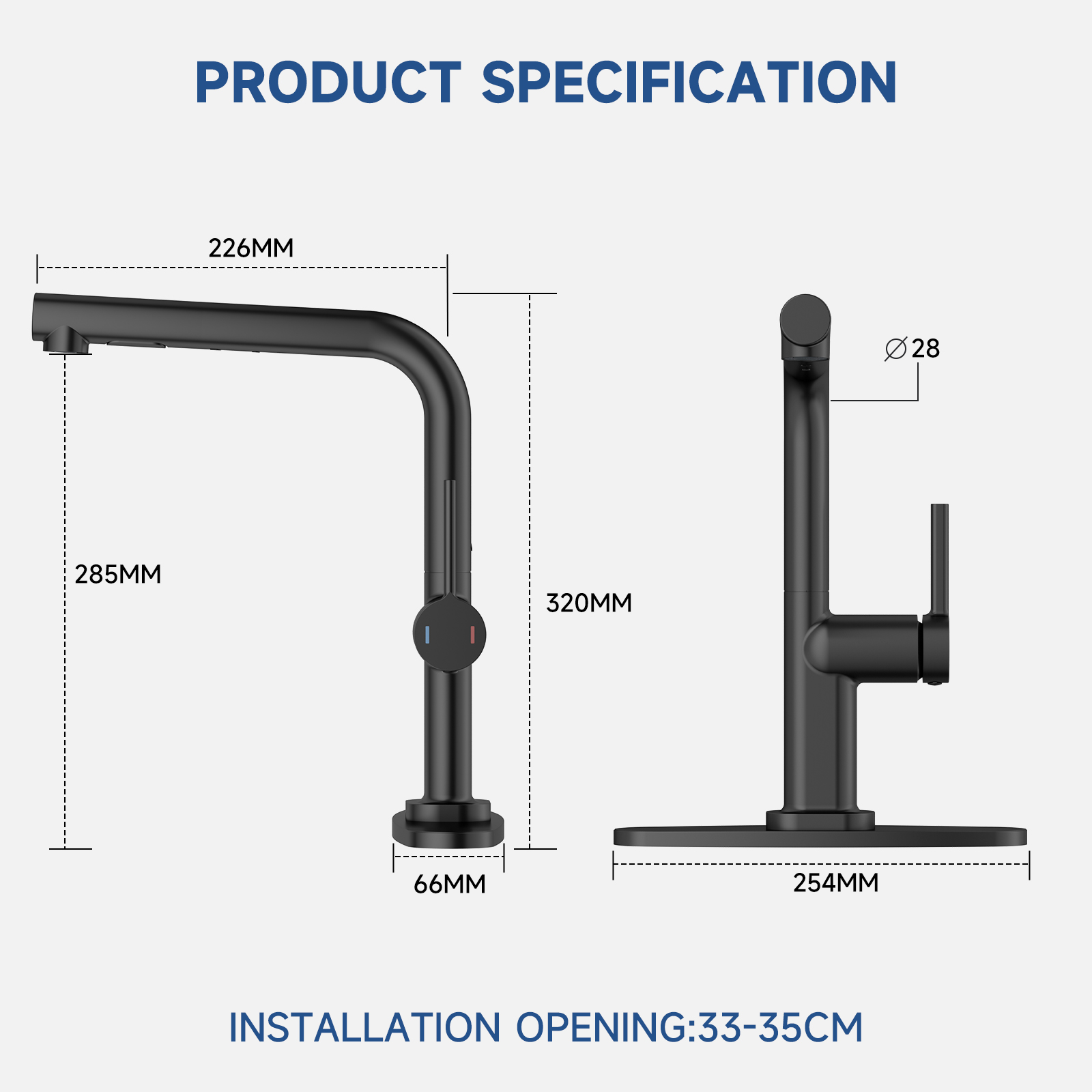 Seven Pull Out Kitchen Faucet