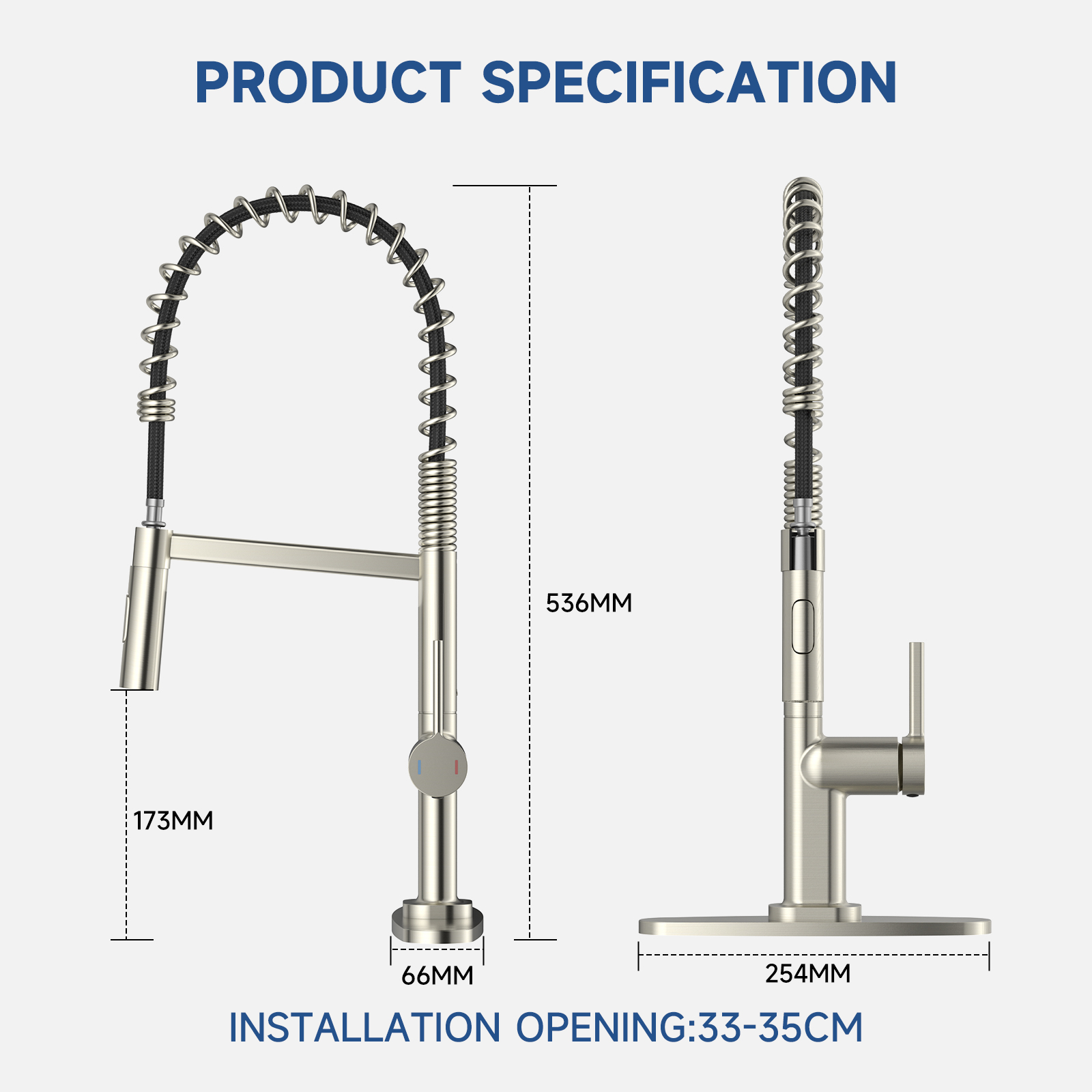 Pull Out Spring Kitchen Faucet