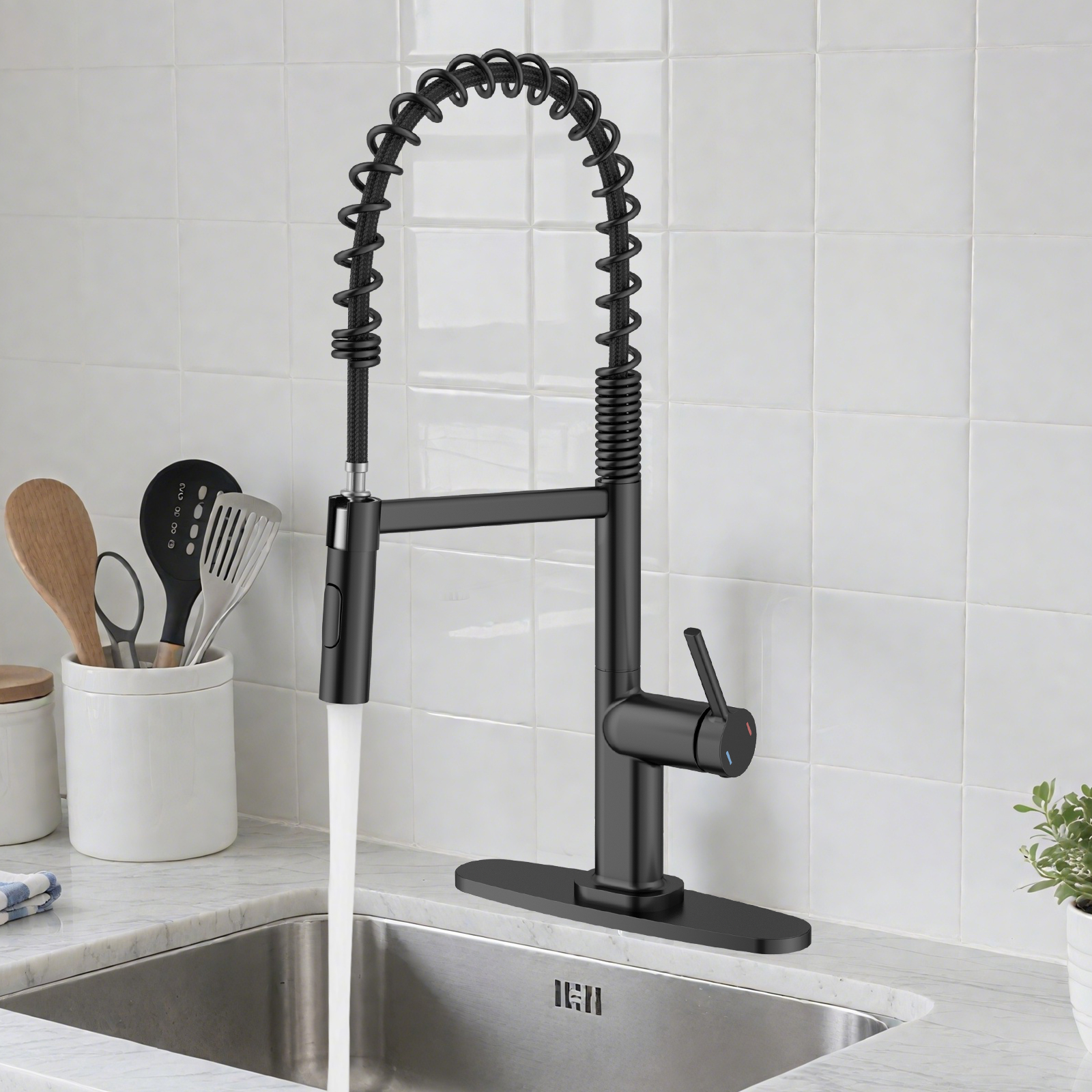 Pull Out Spring Kitchen Faucet