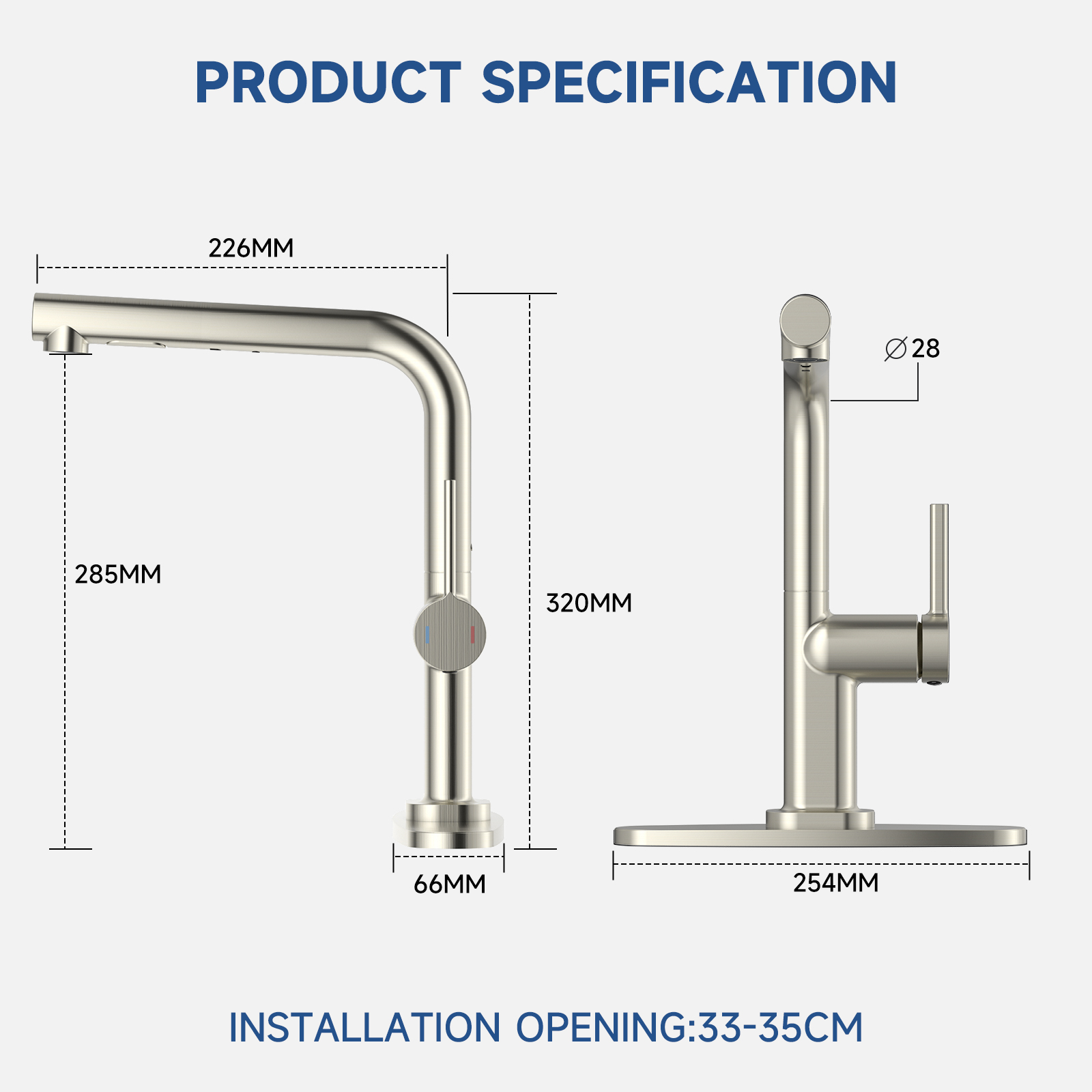 Seven Pull Out Kitchen Faucet