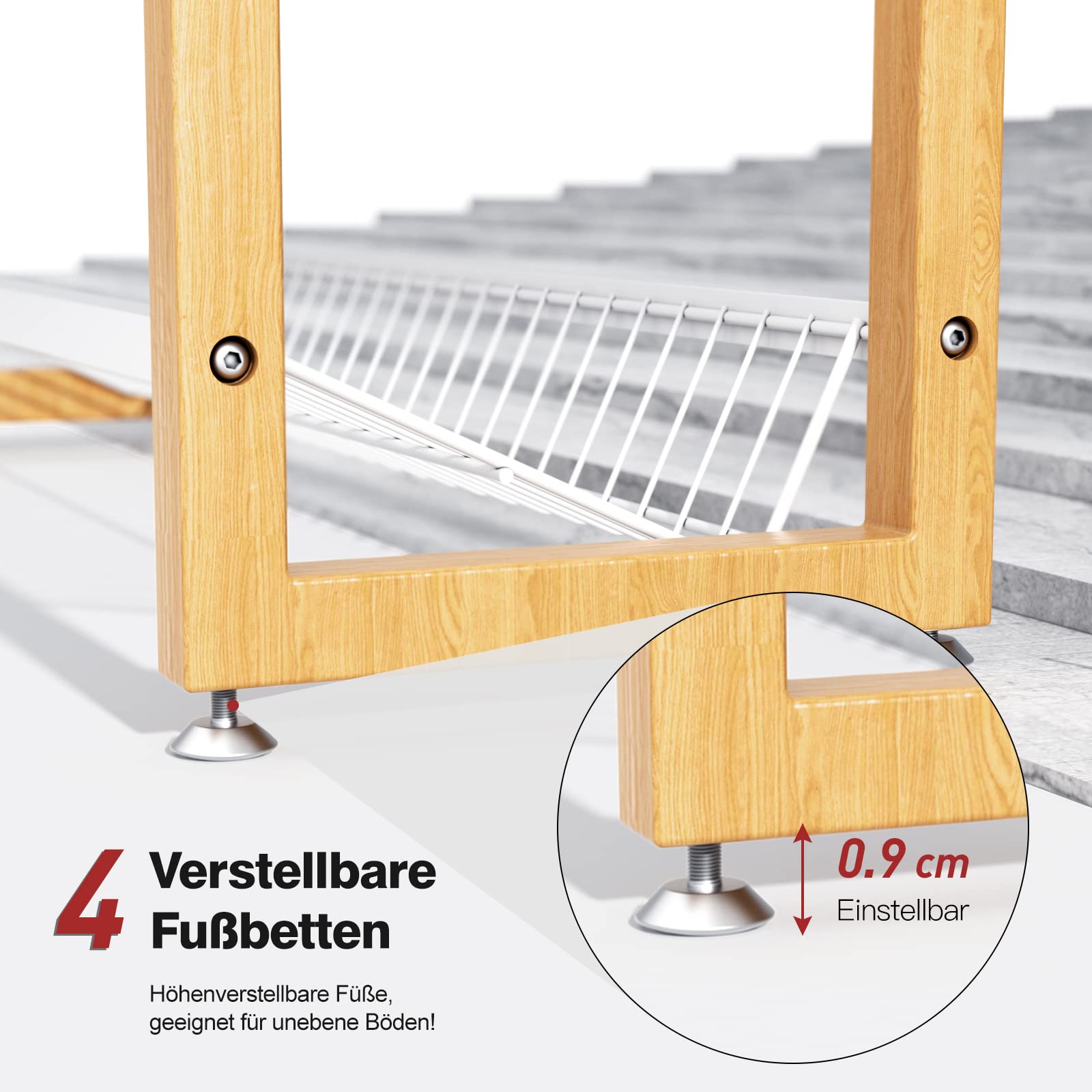 Adjustable Beverage Crate Rack - Holds 9-12 Crates (Metal Grid Design)