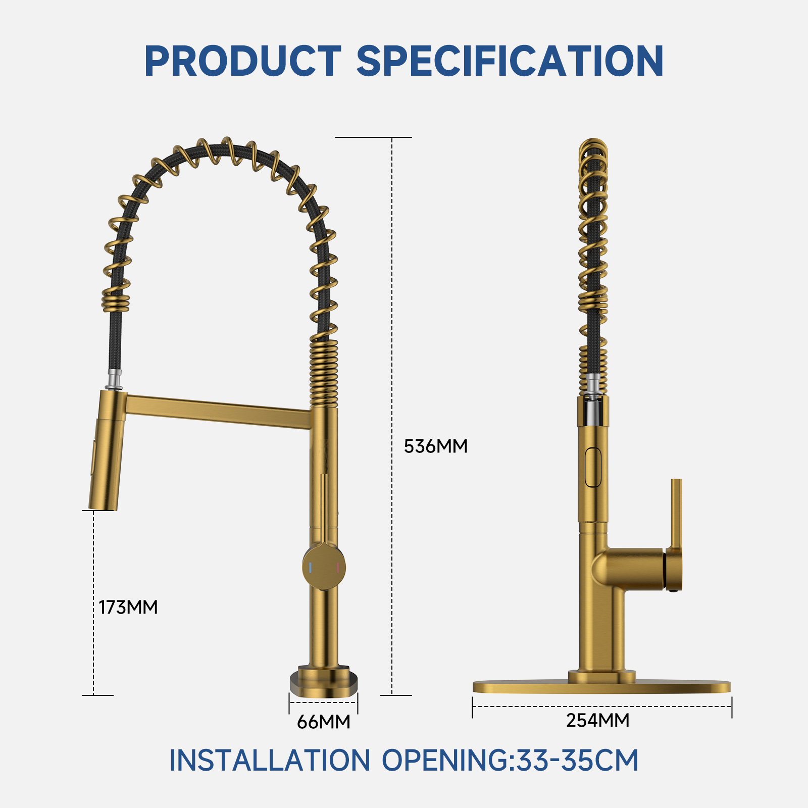 Pull Out Spring Kitchen Faucet