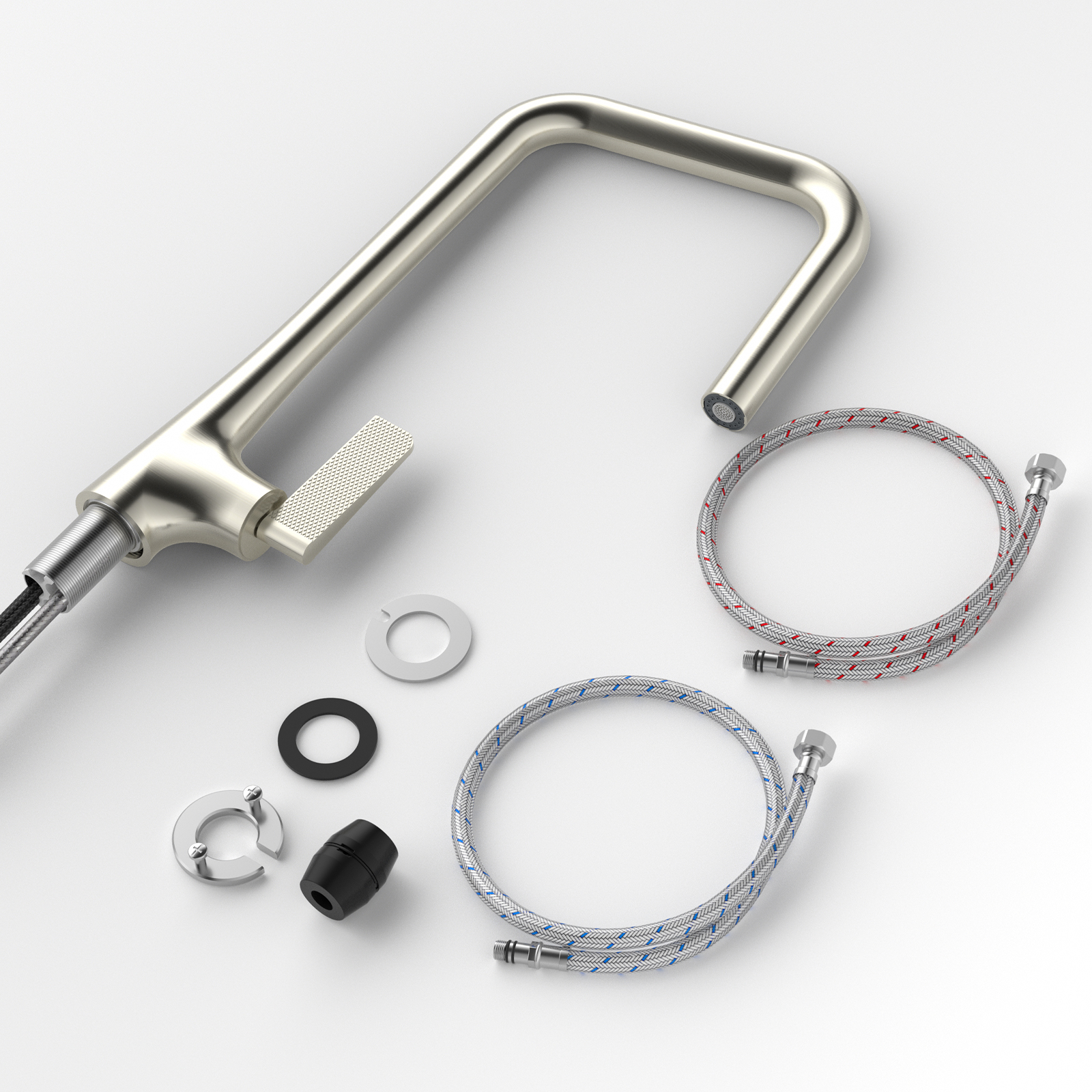 7-Shaped Pull-Down Kitchen Faucet (Model B63)