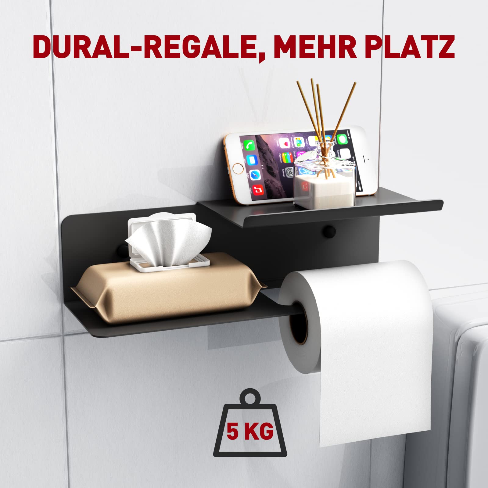 Double-Shelf Toilet Paper Holder