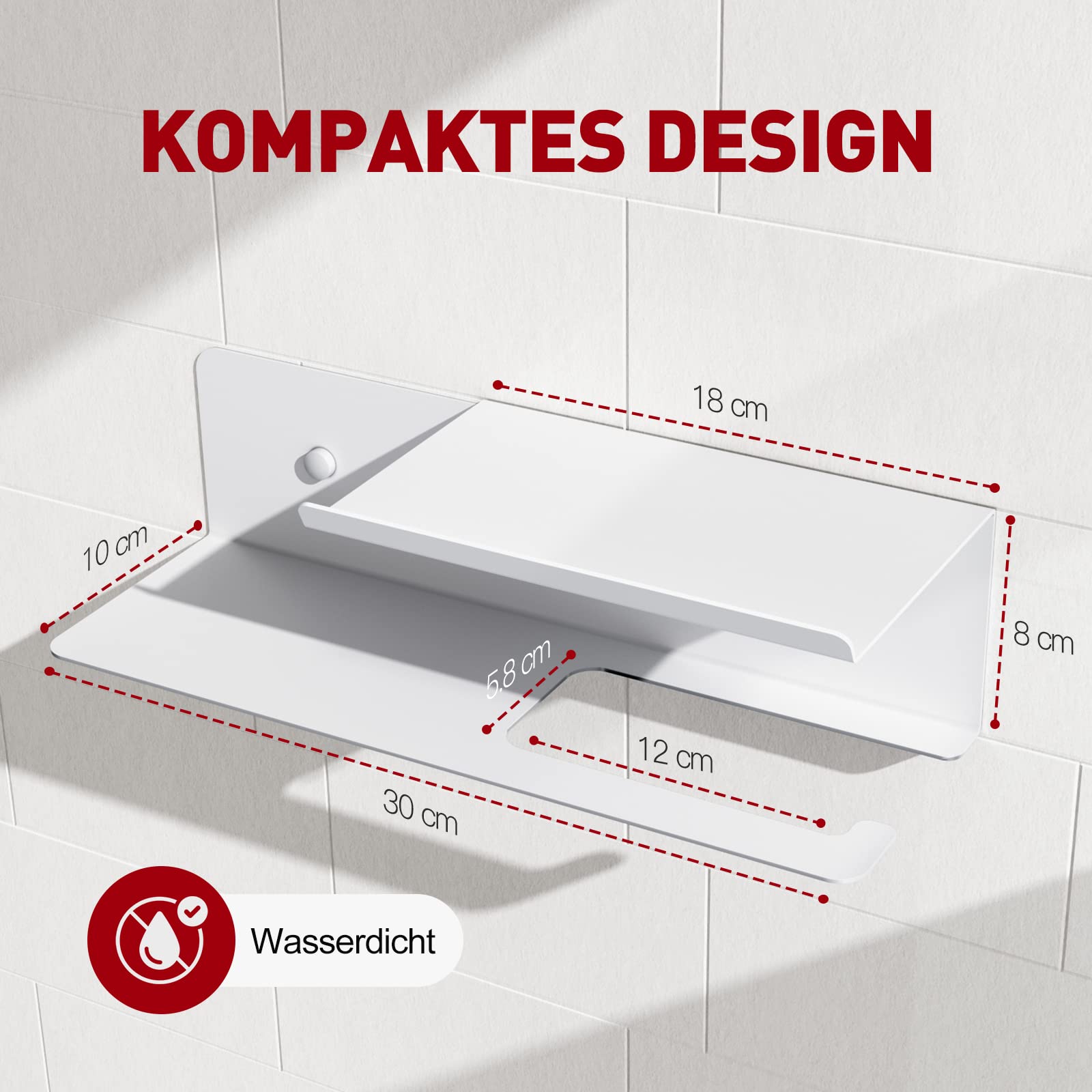 Double-Shelf Toilet Paper Holder