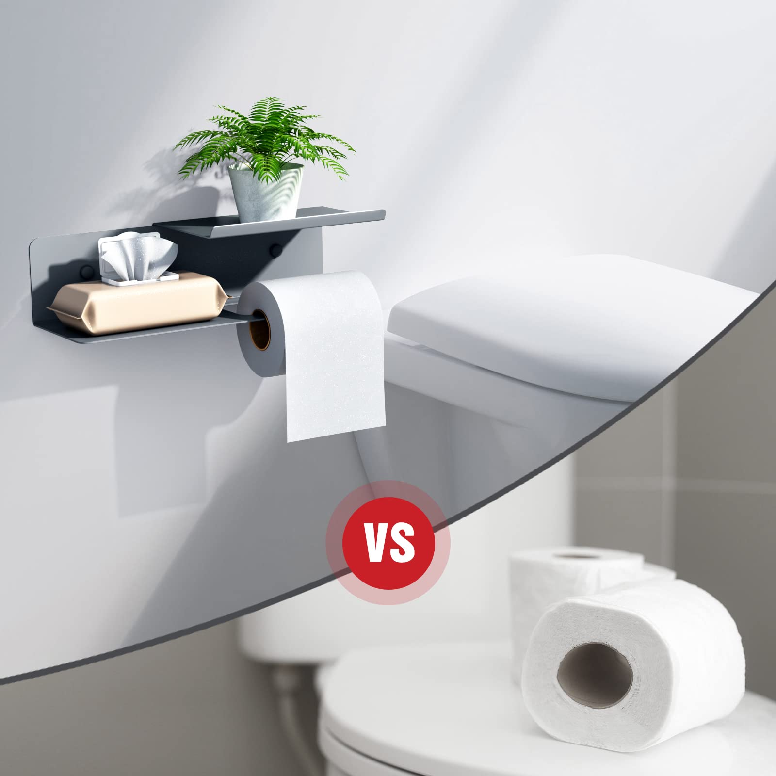 Double-Shelf Toilet Paper Holder