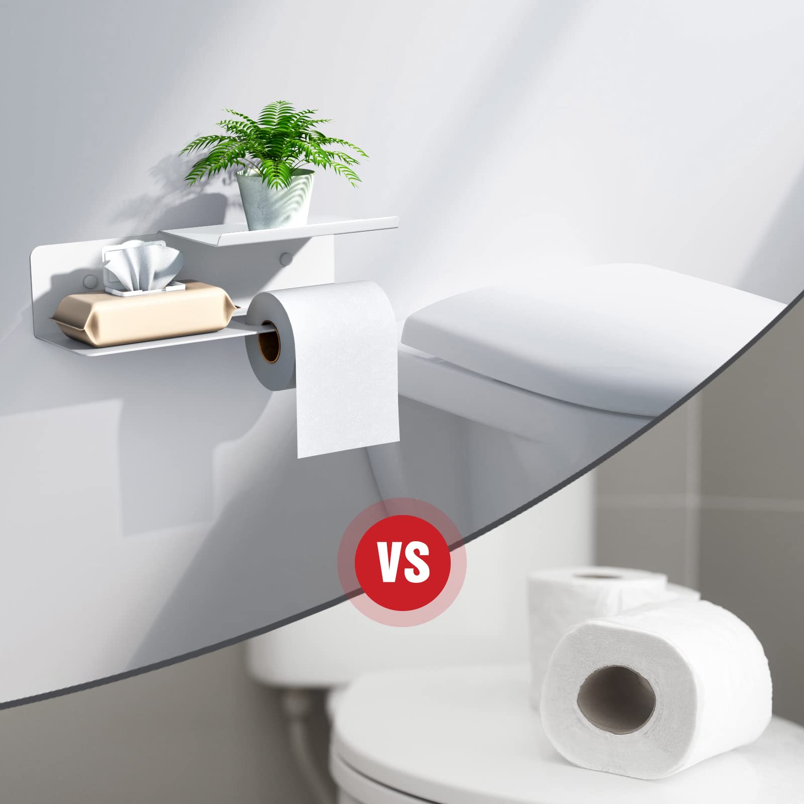 Double-Shelf Toilet Paper Holder