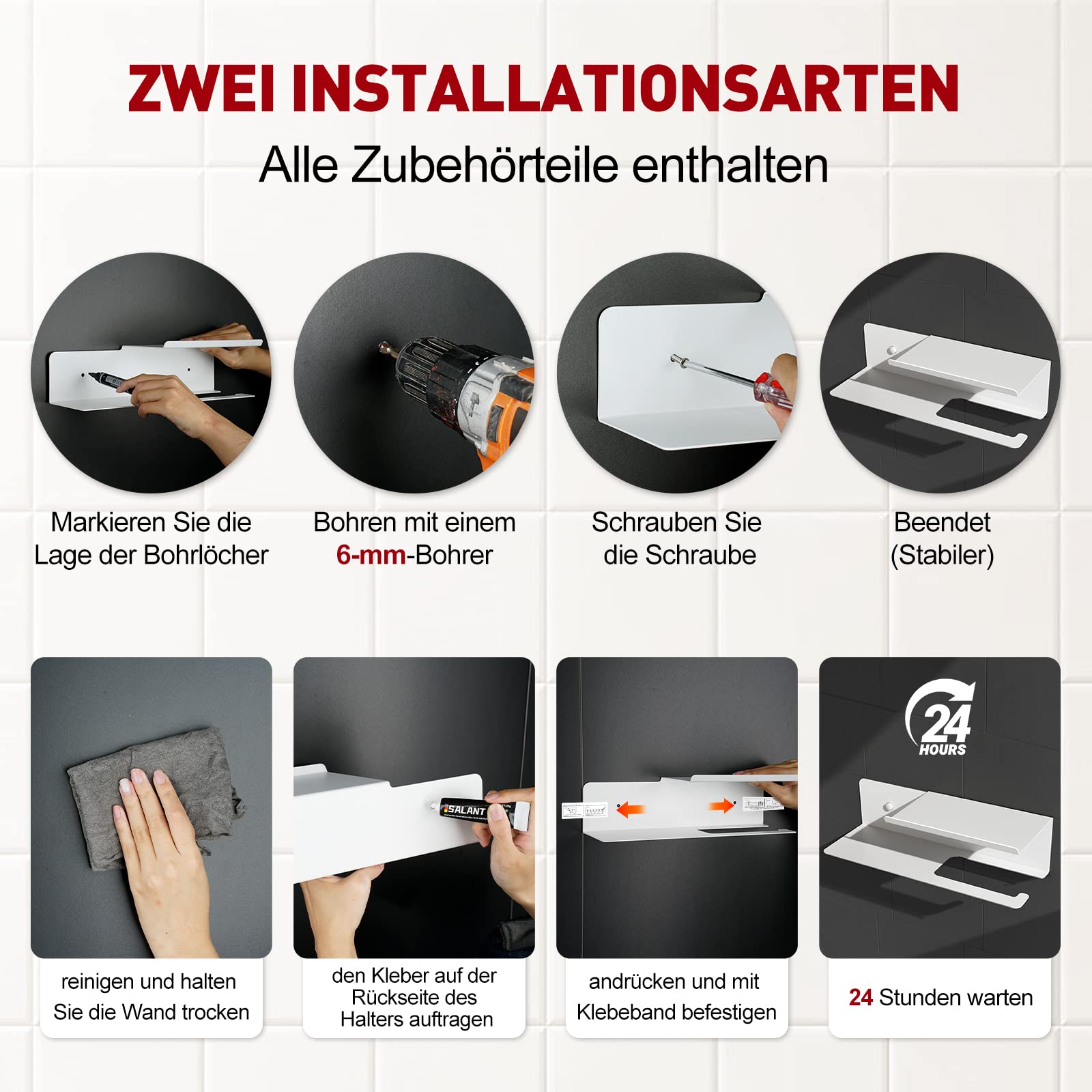 Double-Shelf Toilet Paper Holder