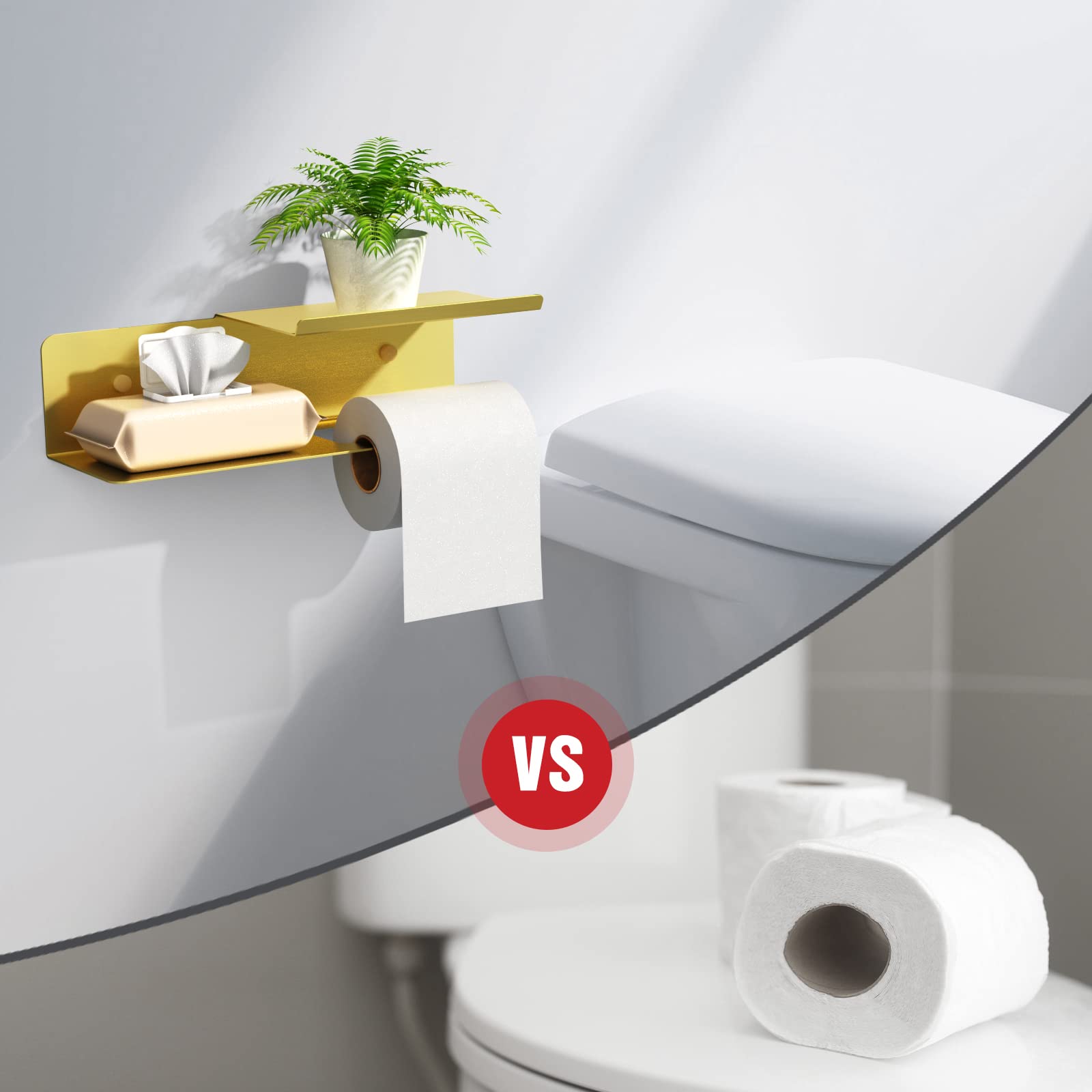 Double-Shelf Toilet Paper Holder