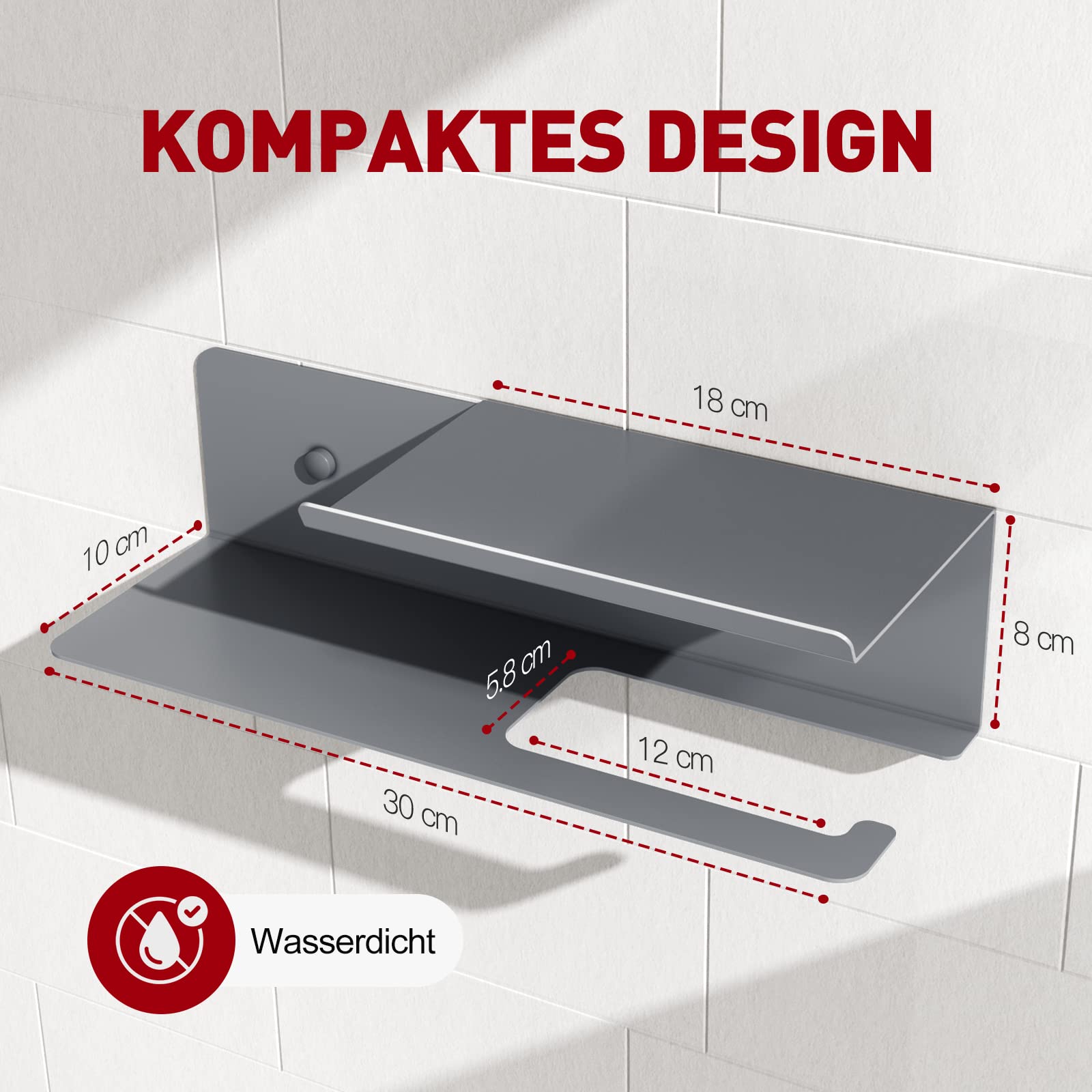 Double-Shelf Toilet Paper Holder