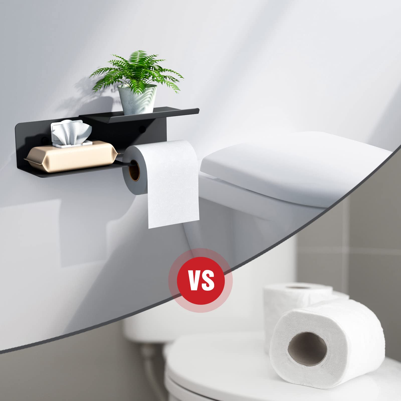 Double-Shelf Toilet Paper Holder
